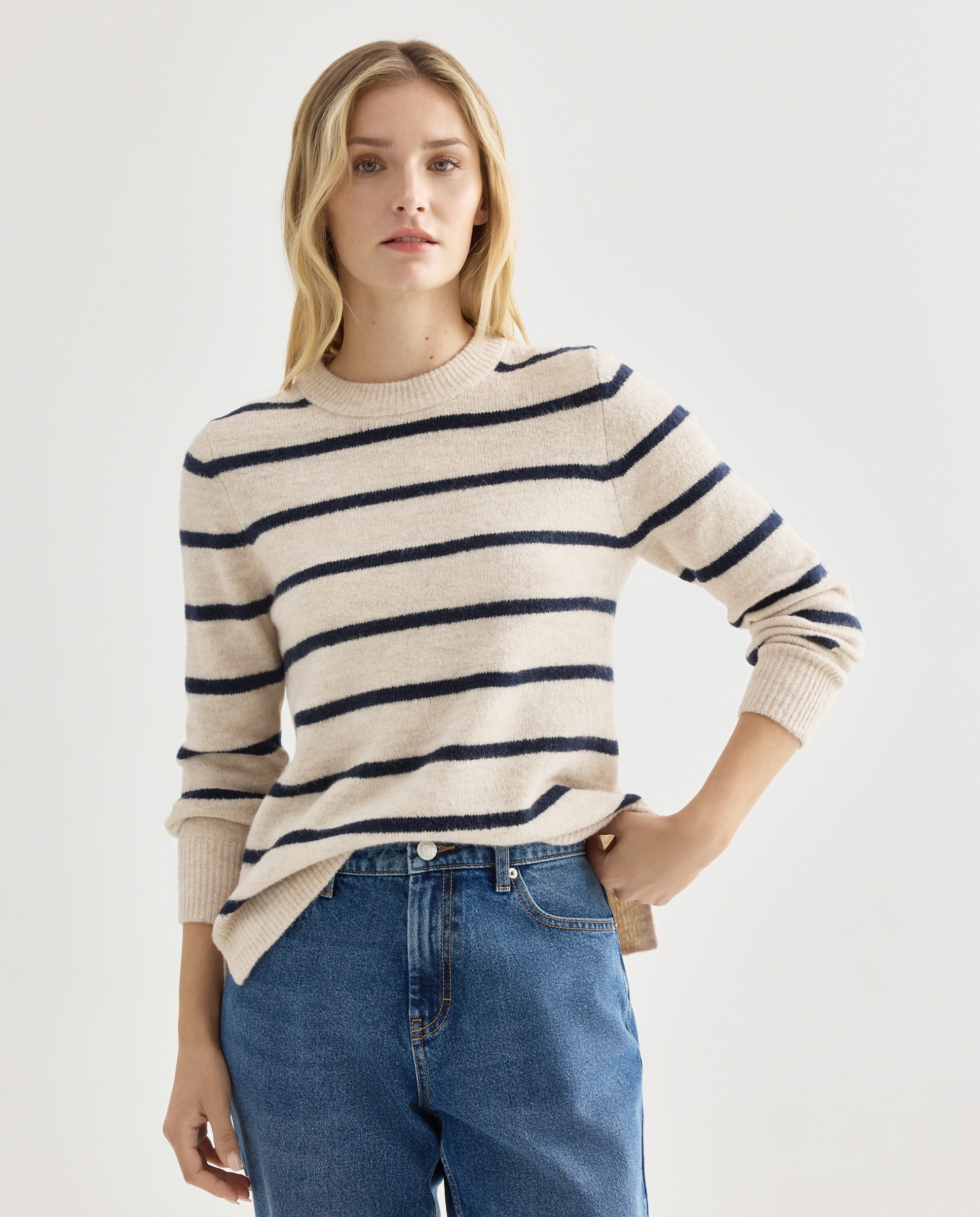 Imagen 0 de Jersey de mujer básico cuello caja