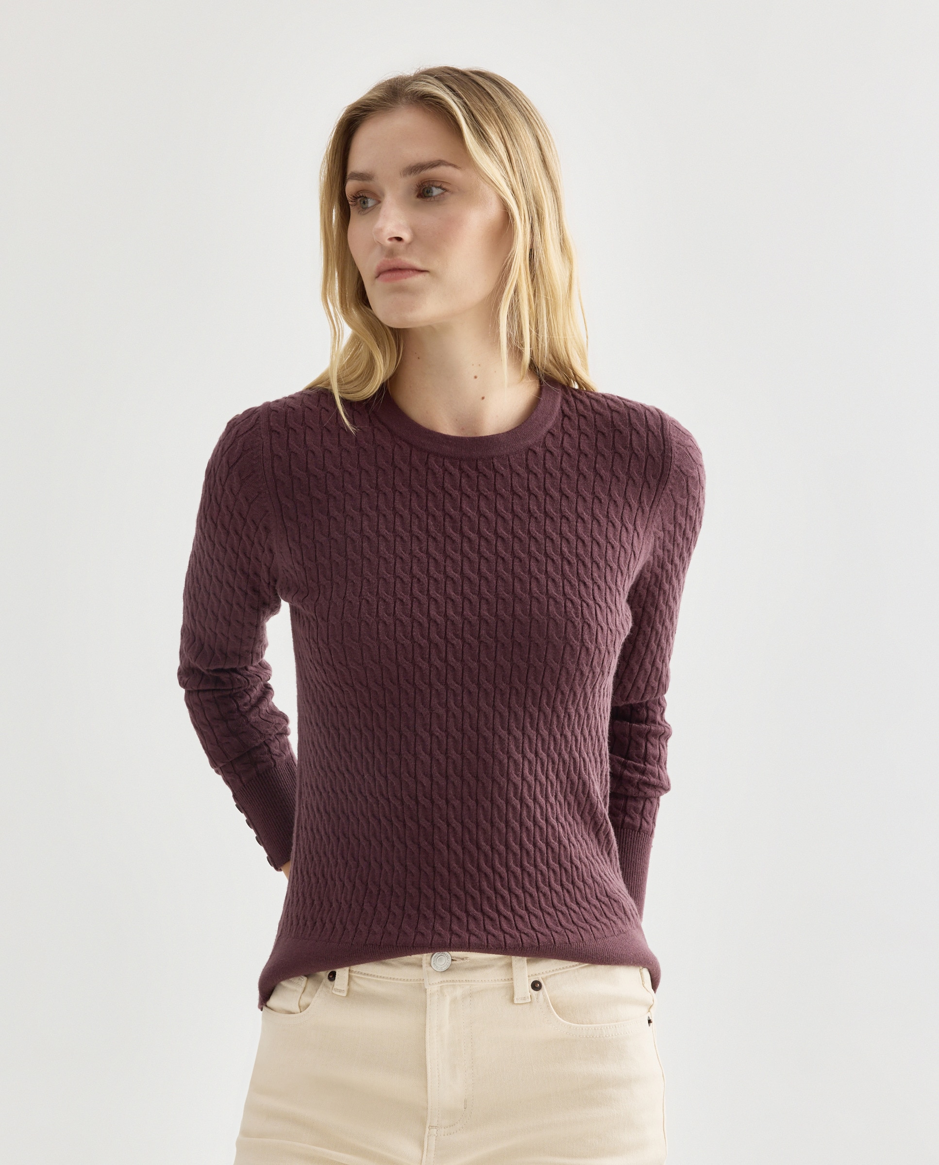 Imagen 0 de Jersey de mujer de ochos cuello caja