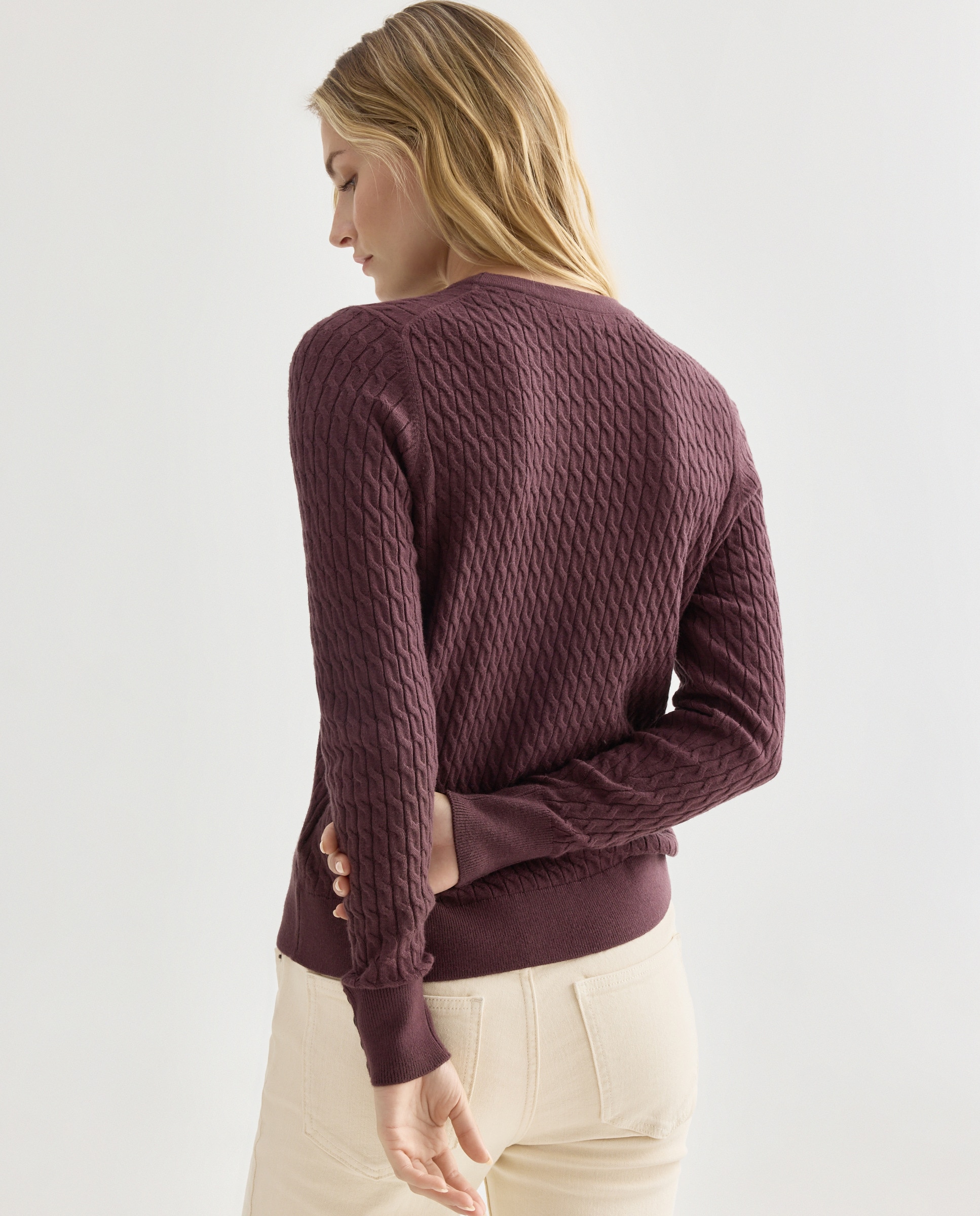 Jersey de mujer de ochos cuello caja 830 Antracita-3