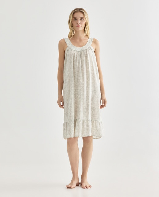 Imagen 0 de Camisón mujer estampado cuello redondo