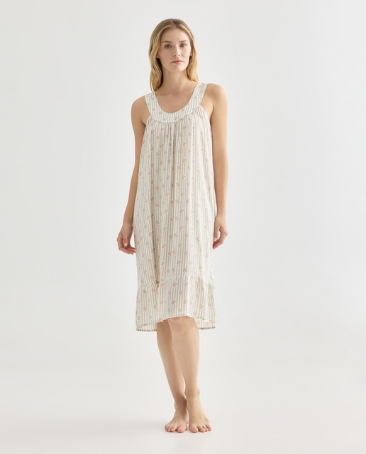 Imagen 0 de Camisón mujer estampado cuello redondo