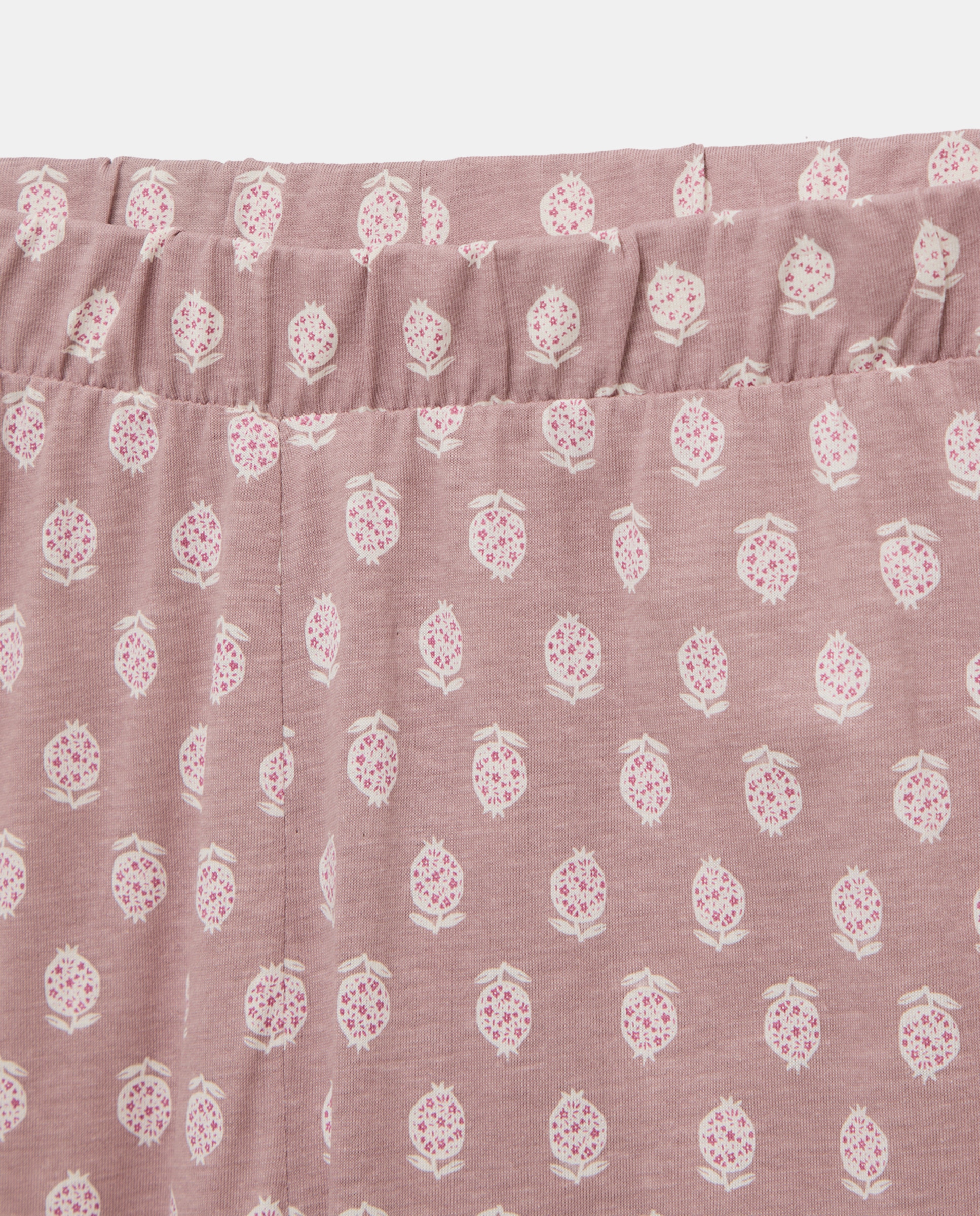 Pijama mujer dos piezas solapa algodón 220 Rosa palo-4