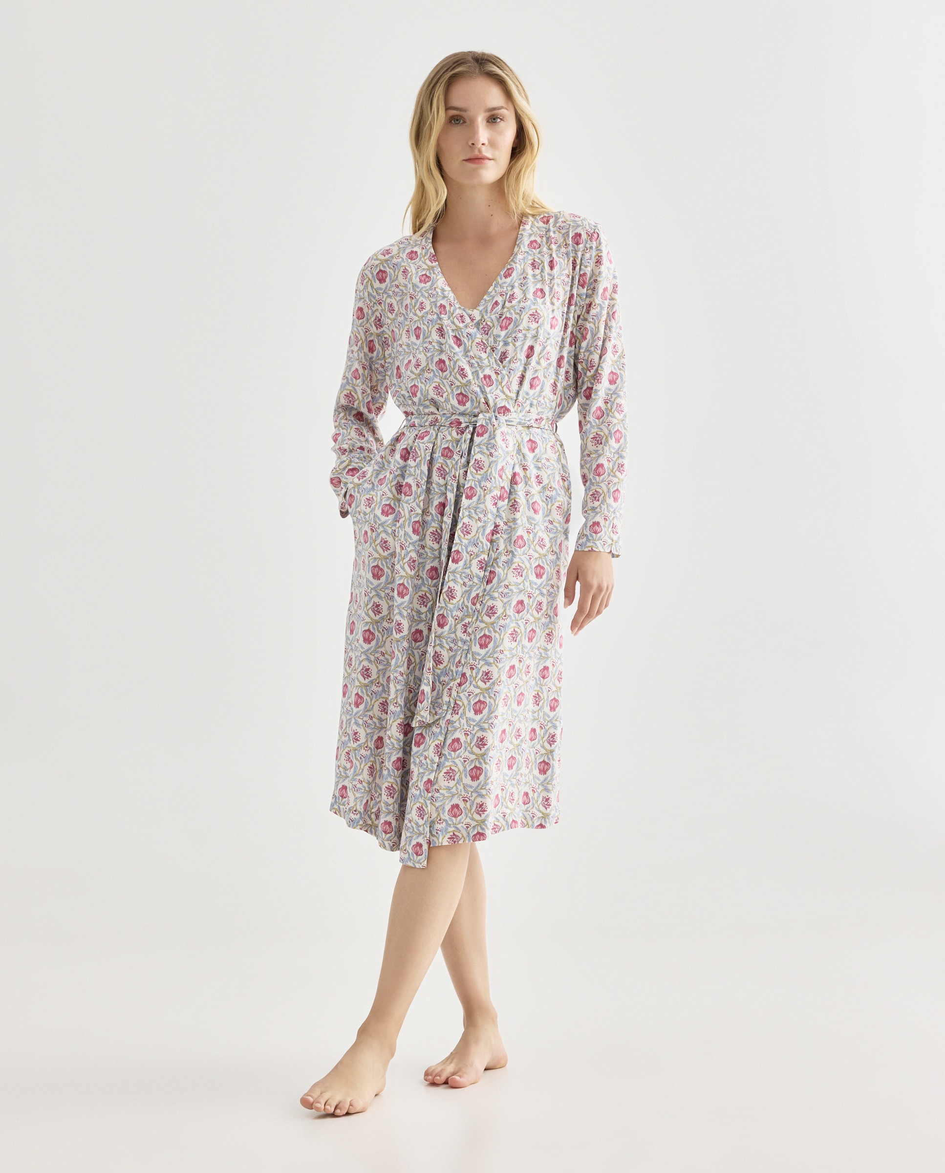 Bata estampada mujer 600 Rojo-1