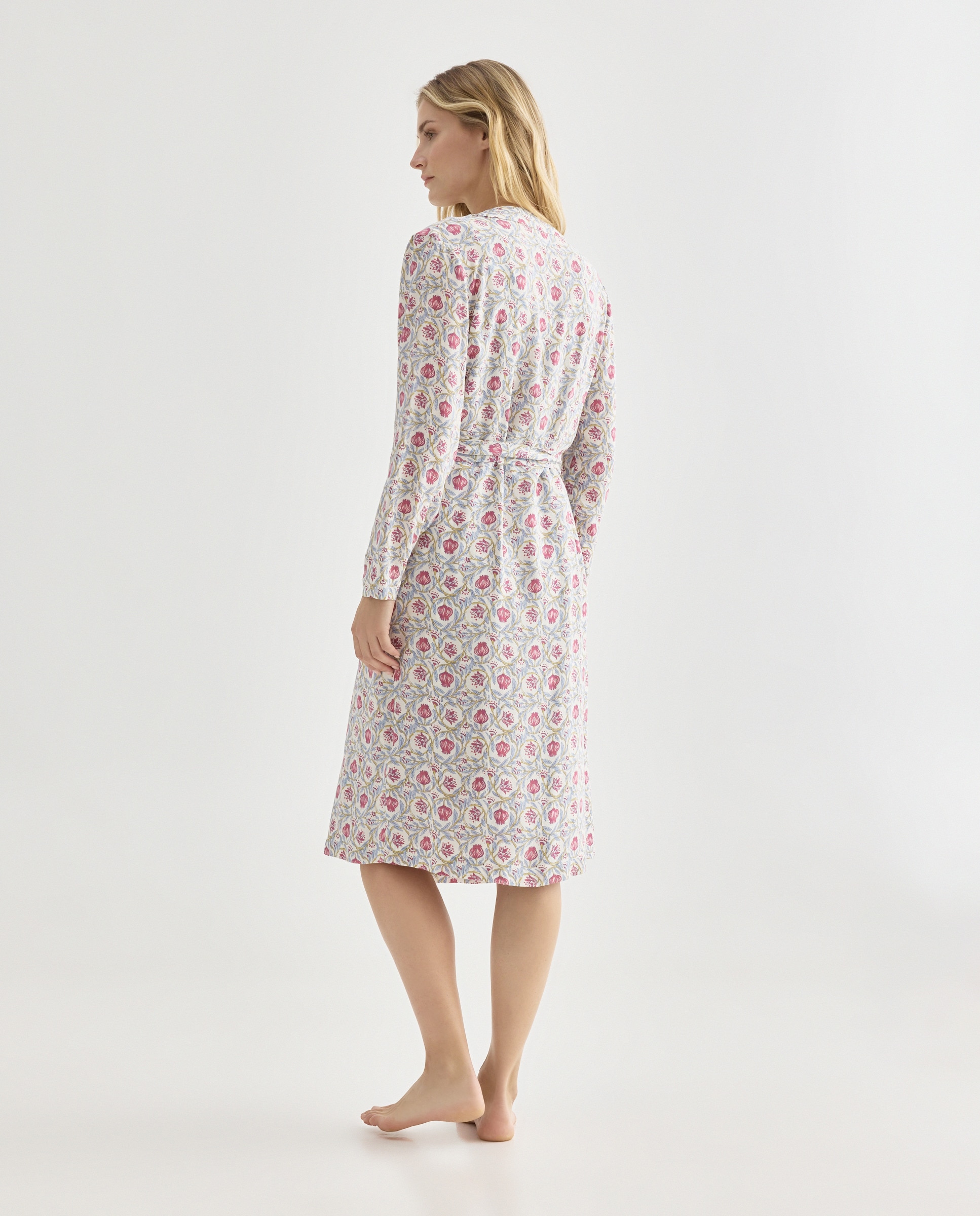 Bata estampada mujer 600 Rojo-2