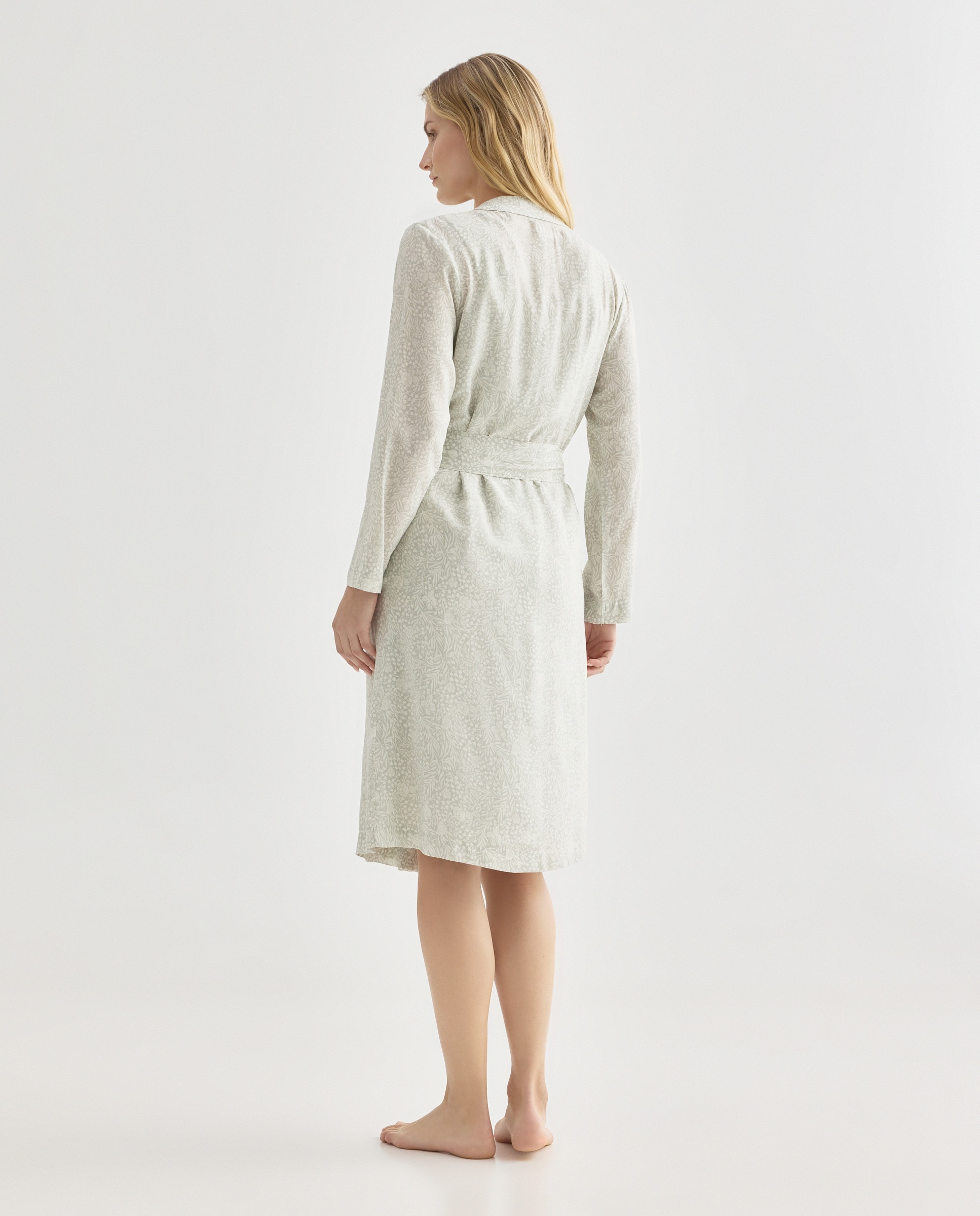 Bata estampada mujer 582 Verde agua-2