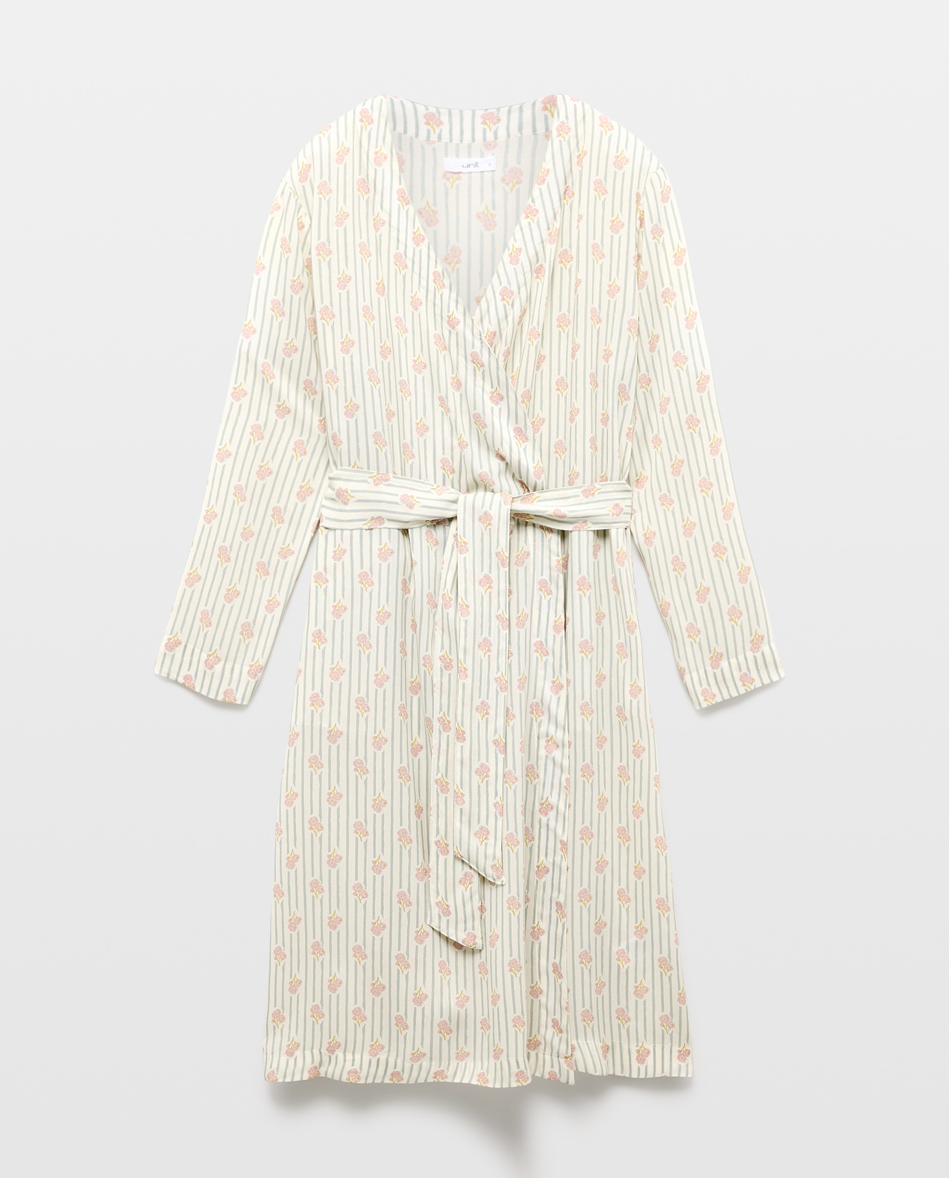 Bata estampada mujer Verde-3