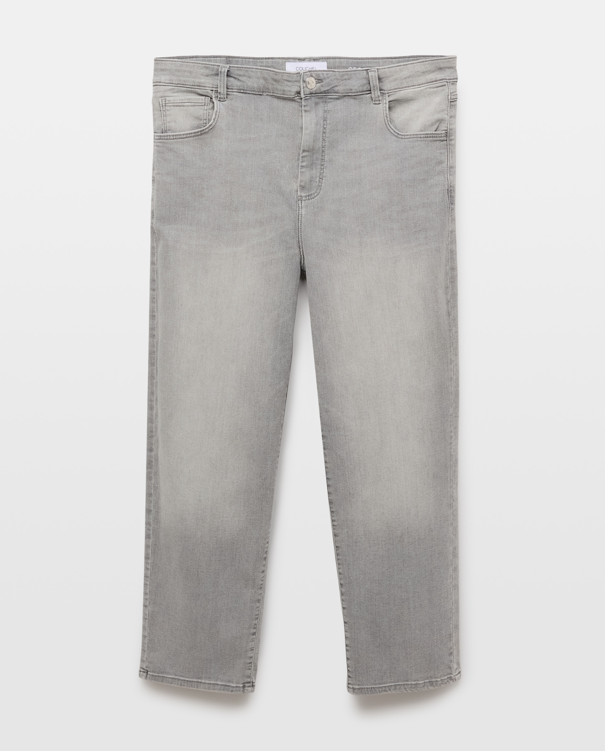 Jeans Straight Georgia 820 Cinzento Médio-5