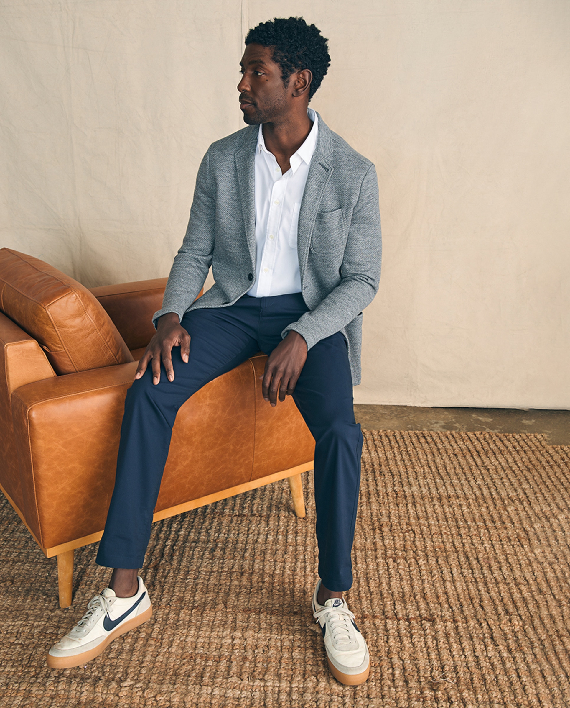 Casaco de Malha Cinzento-claro-2