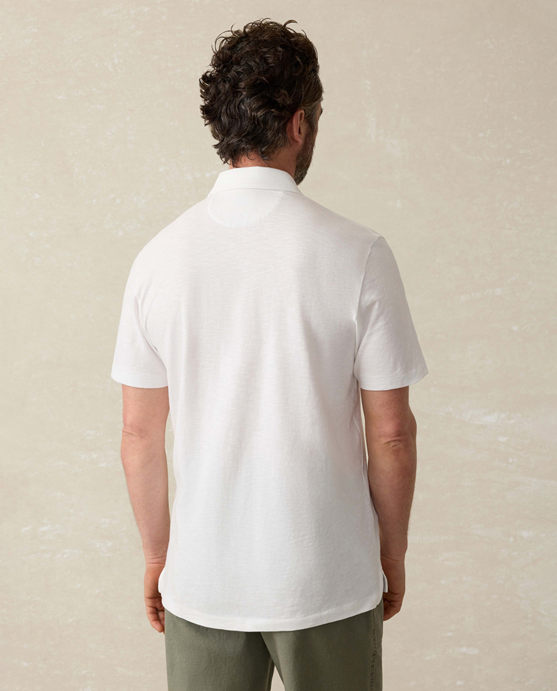 Polo de homem manga curta Branco-2