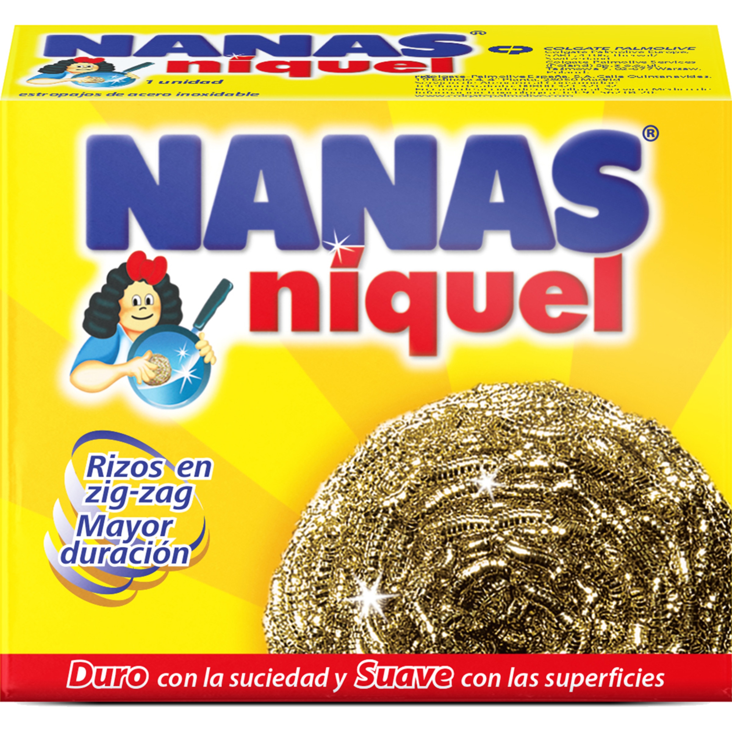 estropajo metálico níquel envase 1 unidad