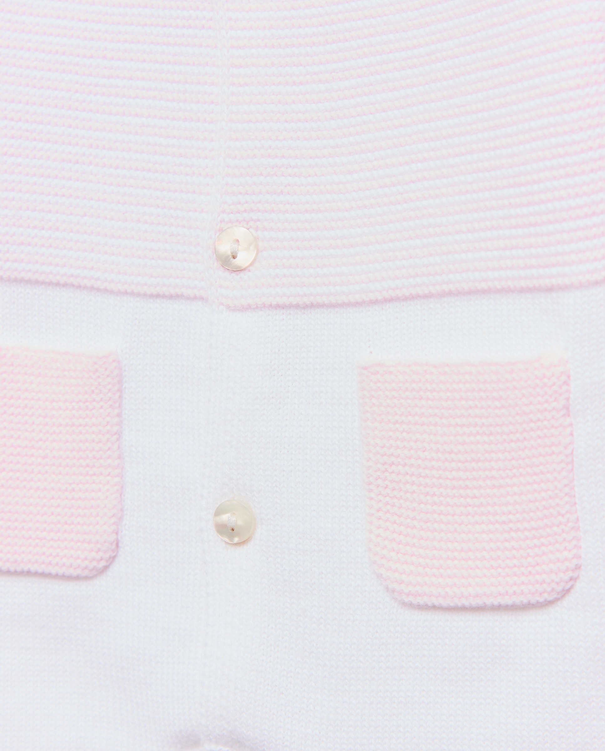 Conjunto de 2 Peças de Tricot de Bebé com Manga Comprida: Babygrow de Fantasia com Bolso e Touca Coconut El Corte Inglés Rosa-3