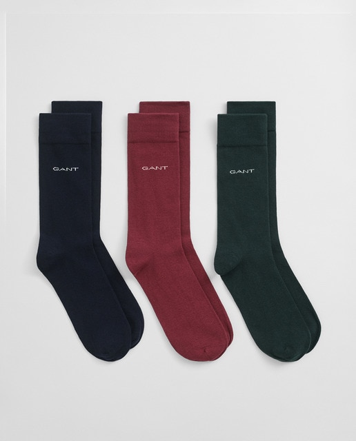 Imagen 0 de Pack de 3 calcetines de hombre en algodón de caña alta