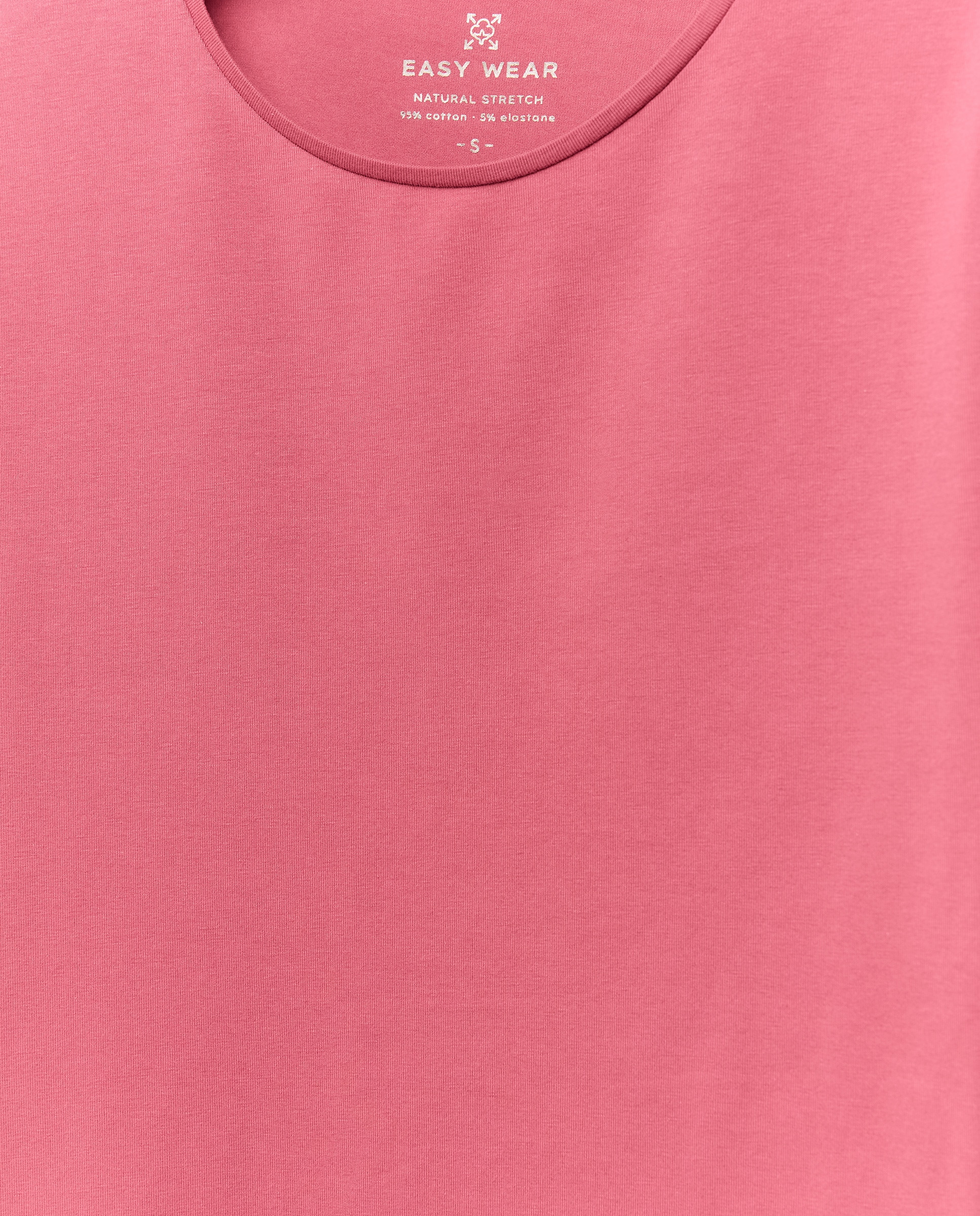 T-shirt de Manga Curta Lisa 200 Rosa-5