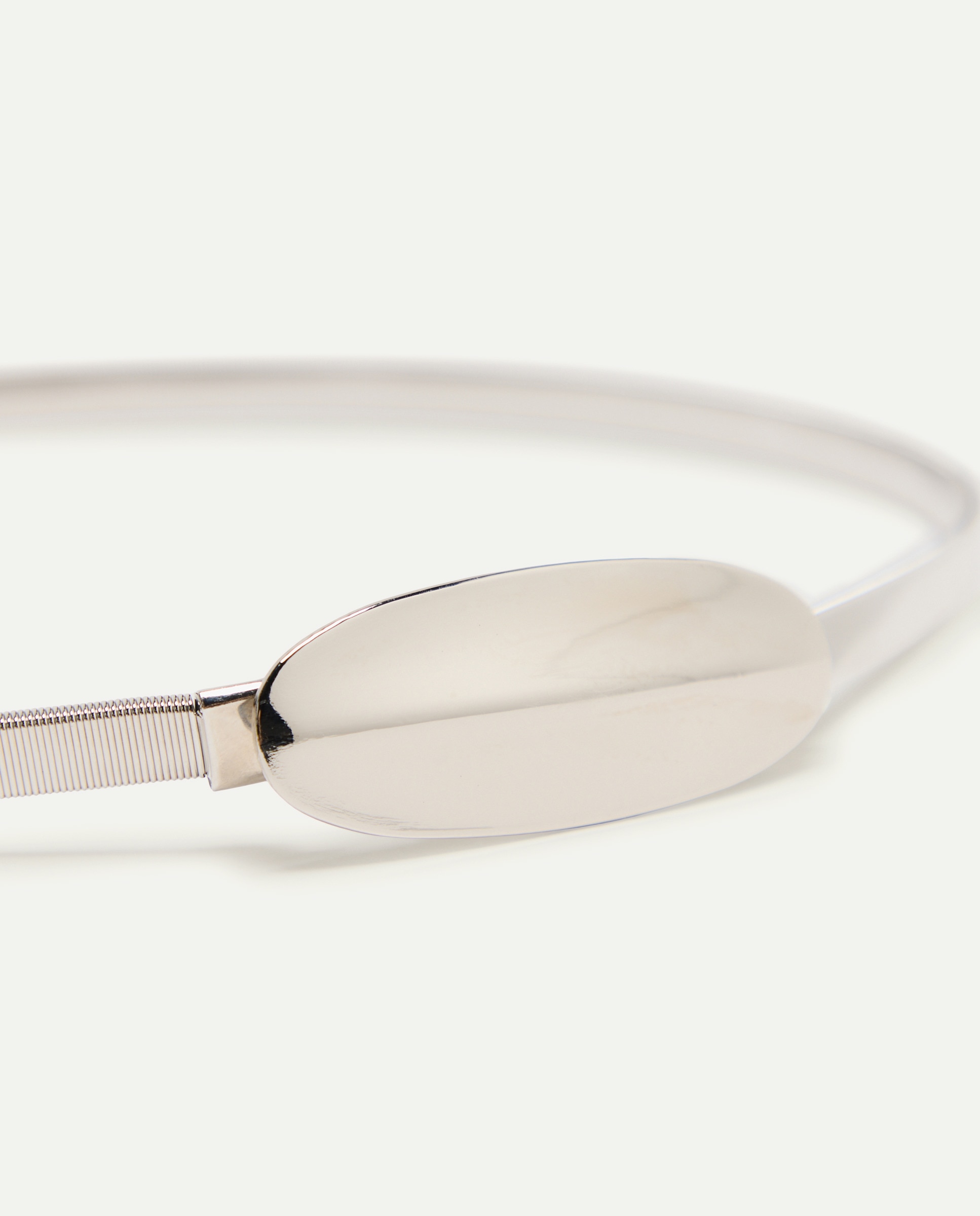 Cinto de Chapa Elástico Prata-2