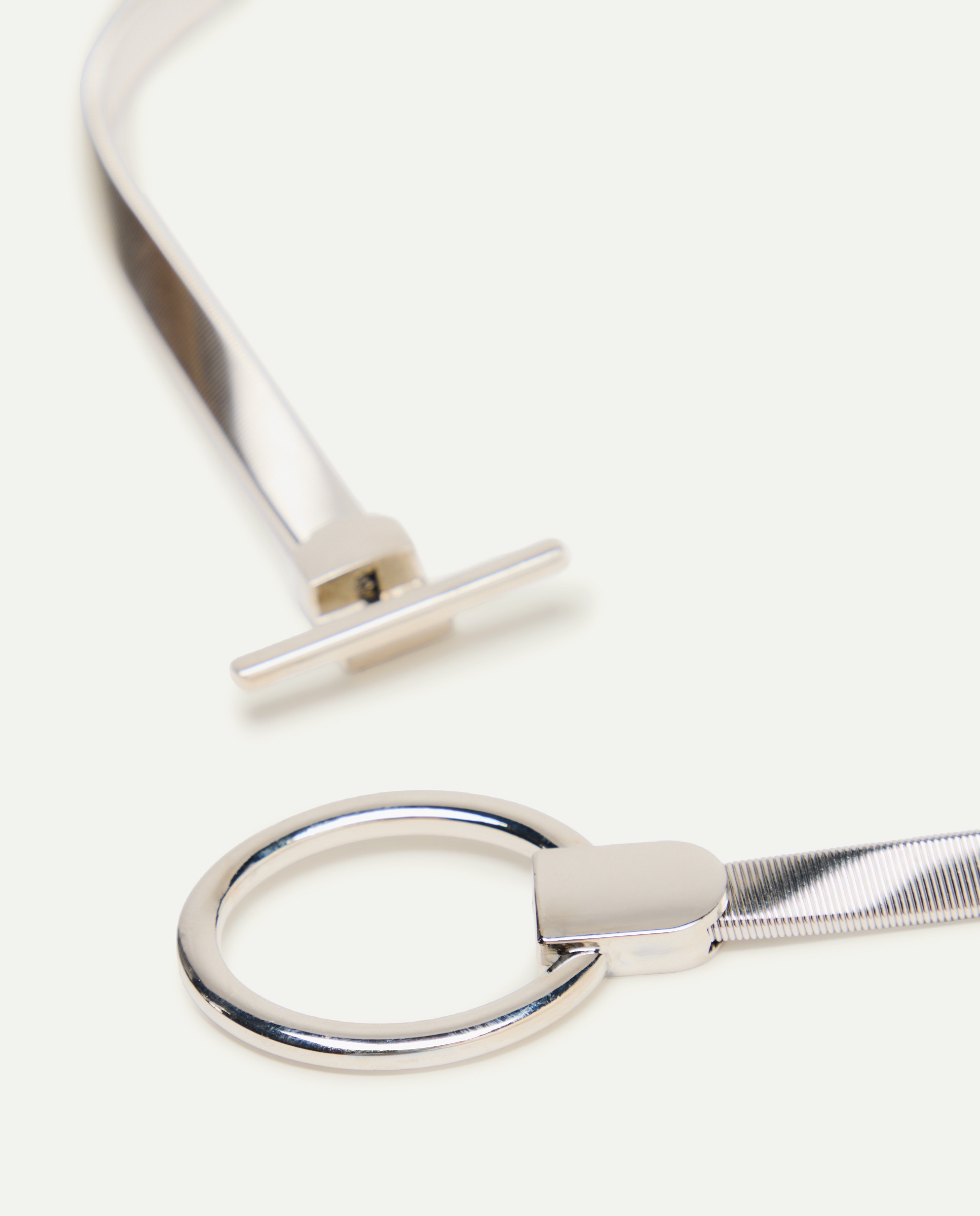 Cinto com Círculo Elástico Prata-2