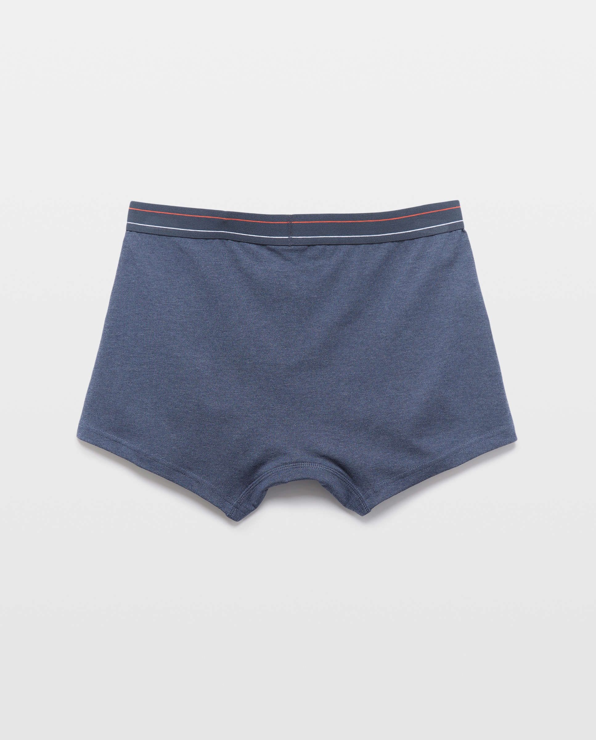 Pack de Dois Boxers Elásticos Lisos 830 Antracite-2