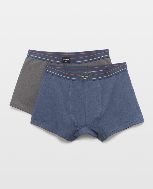 Imagem 0 de Pack de Dois Boxers Elásticos Lisos