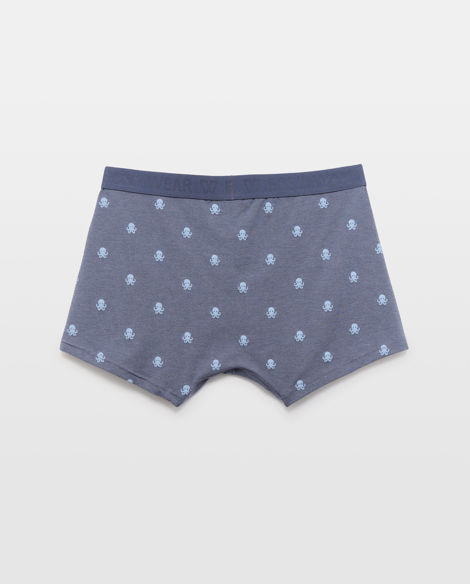 Pack de Dois Boxers Elásticos com Estampado Azul-marinho-2