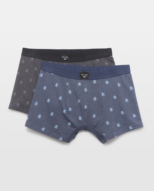 Imagem 0 de Pack de Dois Boxers Elásticos com Estampado