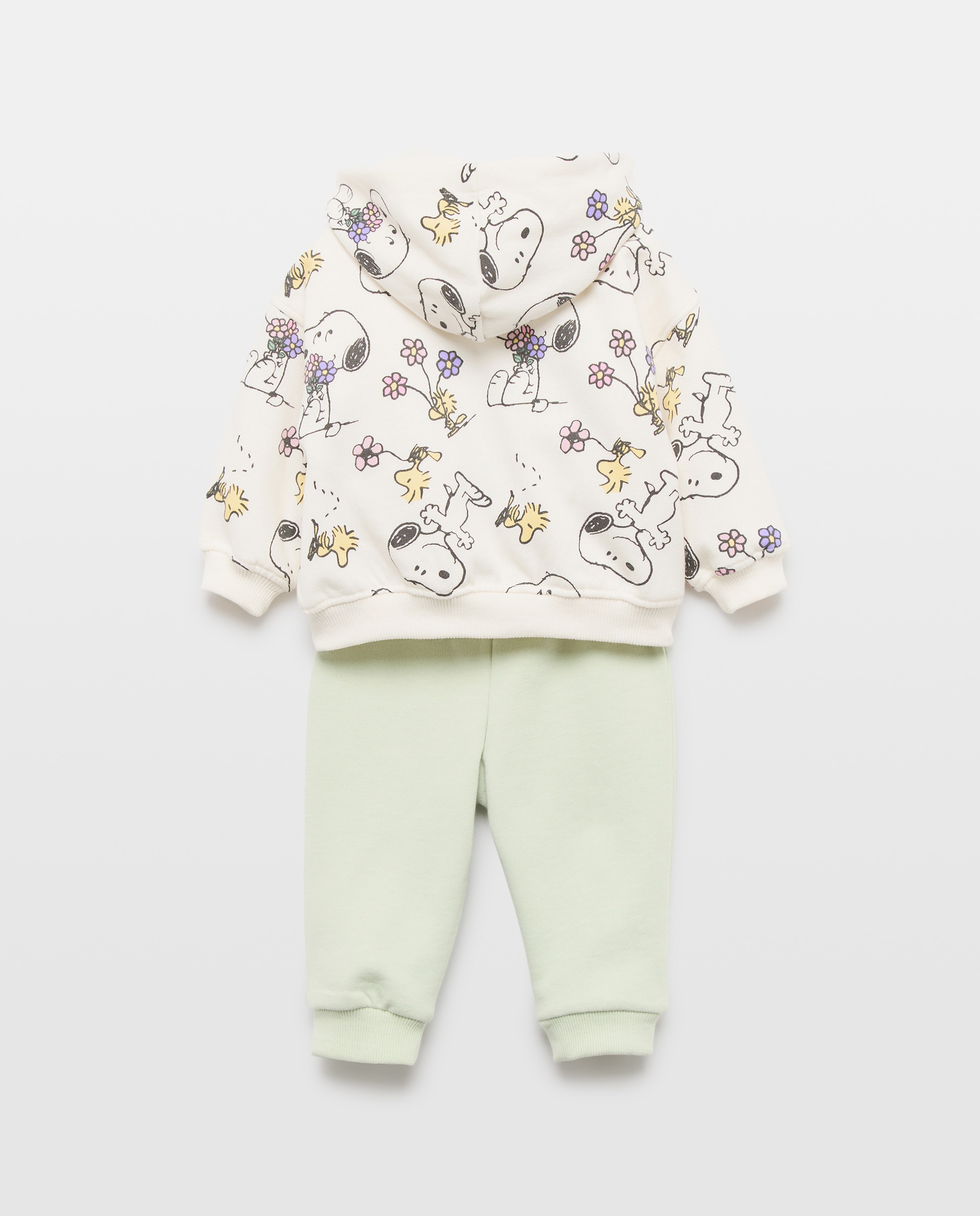 Conjunto de 3 Peças de Bebé com Estampado Snoopy Multicolor-2