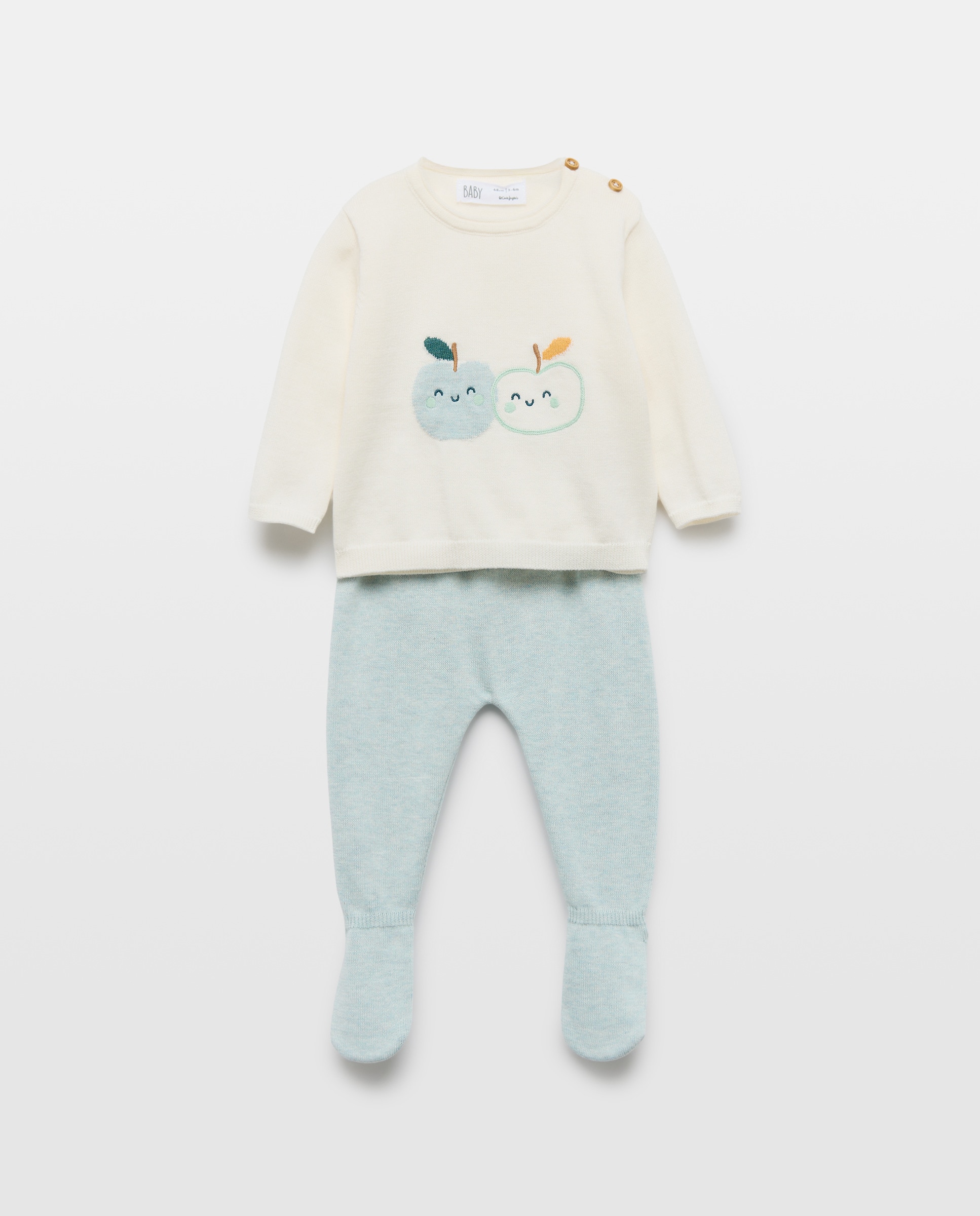 Imagen 0 de Conjunto 2 piezas punto fino de bebé