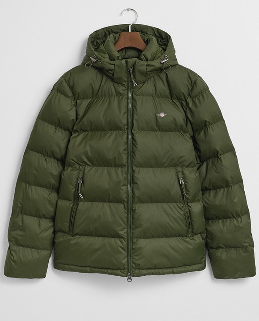 Imagem 0 de Blusão Acolchoado de Penugem Ligeira com Capuz Desmontável Tamanhos Grandes