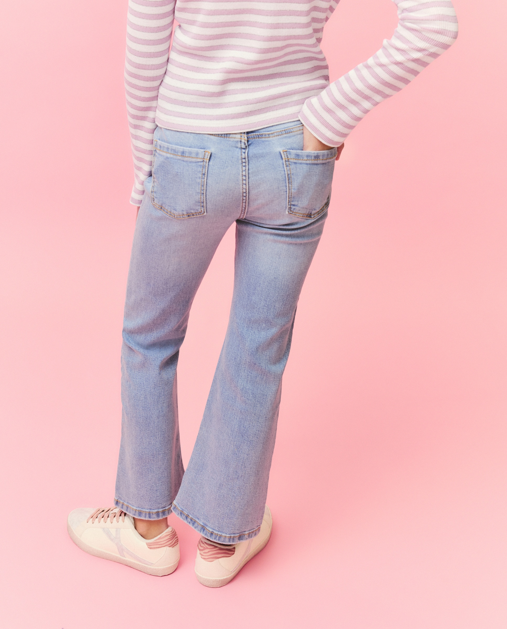 Jeans Básicas Flare 490 Petróleo-3