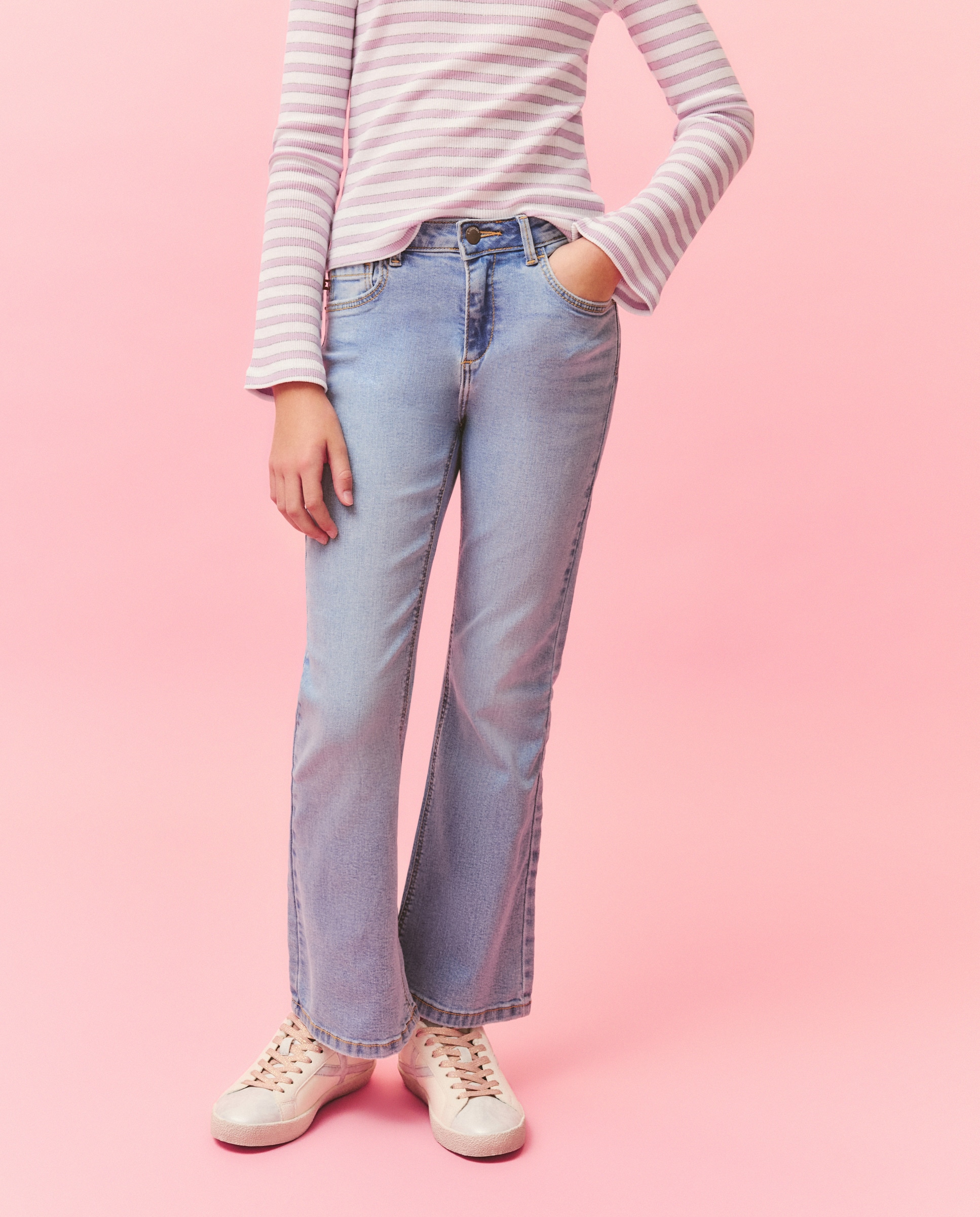 Jeans Básicas Flare 490 Petróleo-2