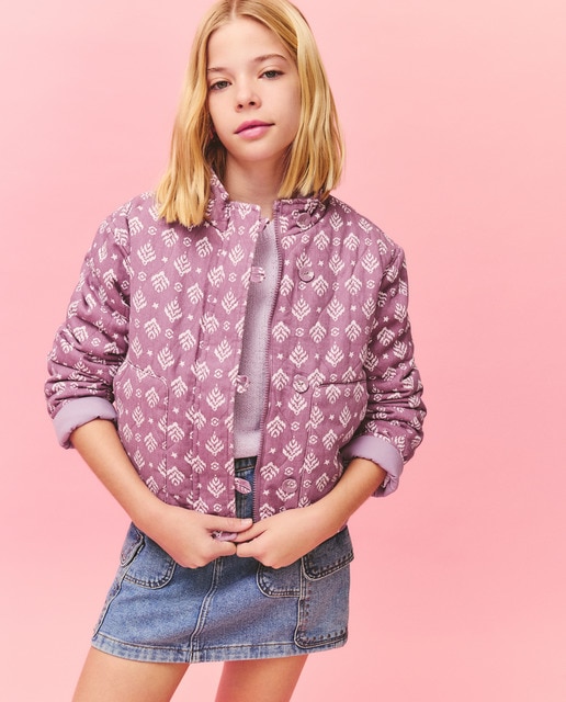 Imagem 0 de Casaco Acolchoado Quilted aos Losangos Estampado