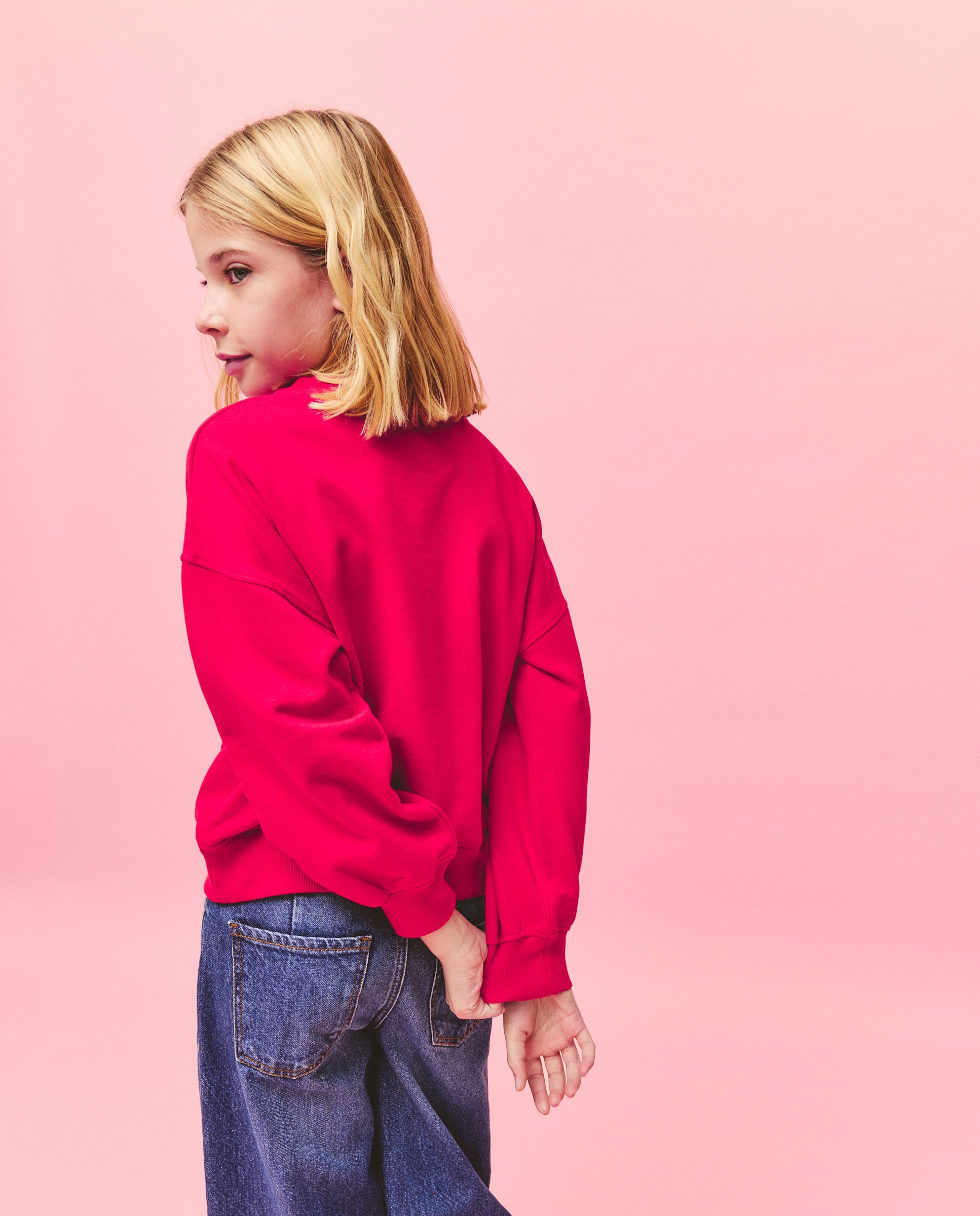 Sweatshirt de Decote Redondo Natal Stitch Vermelho-3