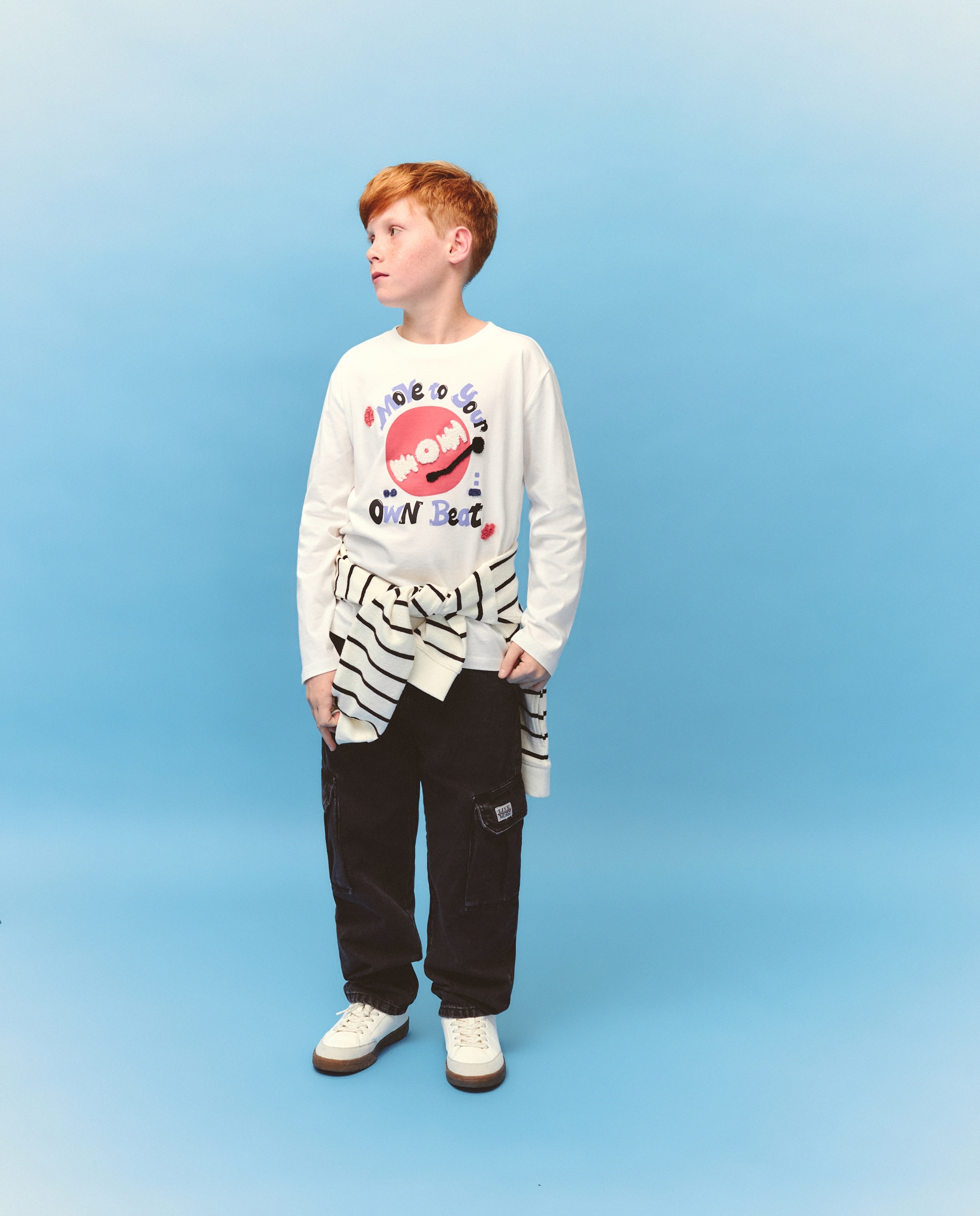 Imagem 0 de Camisola de Manga Comprida com Ilustração de Música à Frente