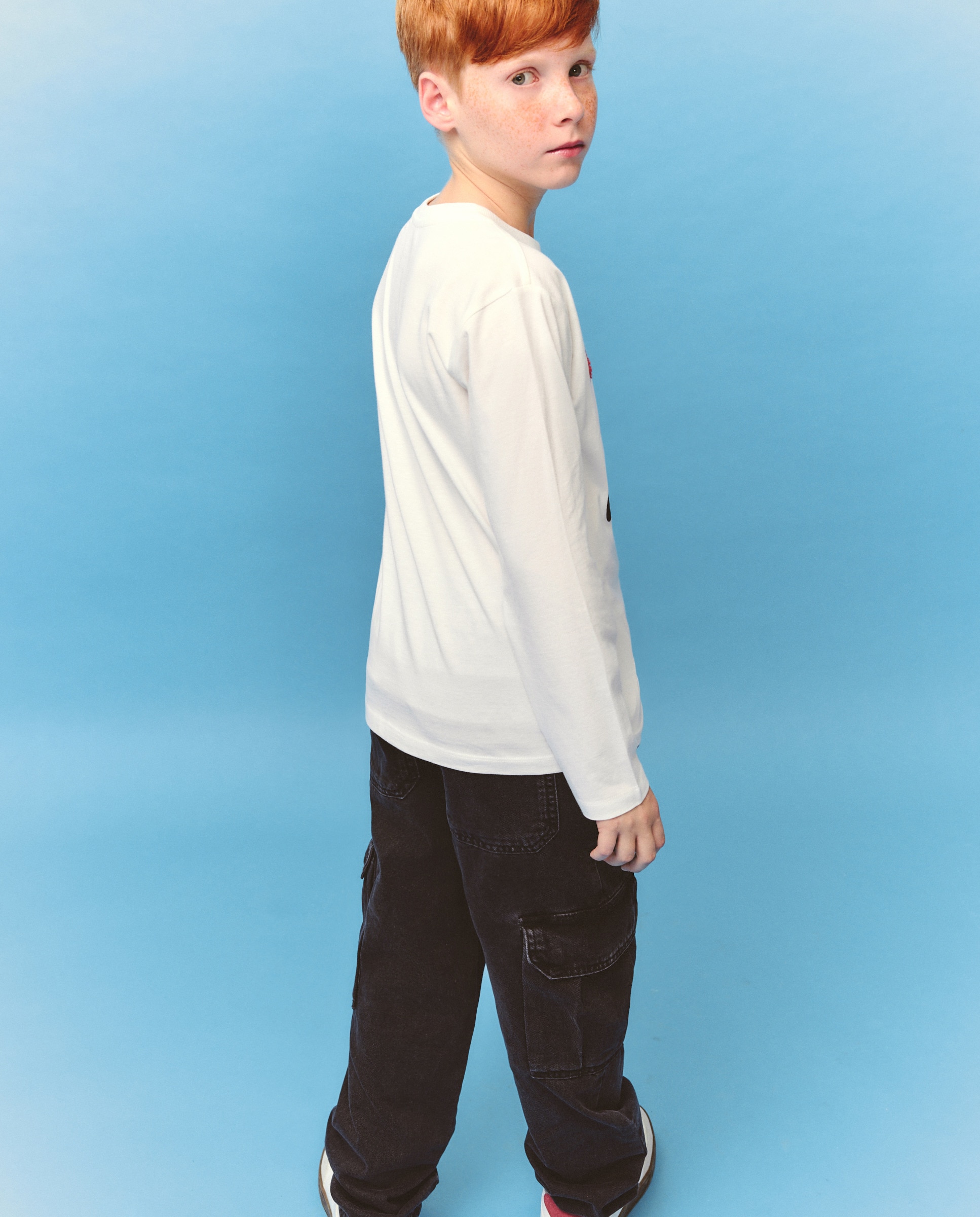 Camisola de Manga Comprida com Ilustração de Música à Frente Kids El Corte Inglés Branco-3