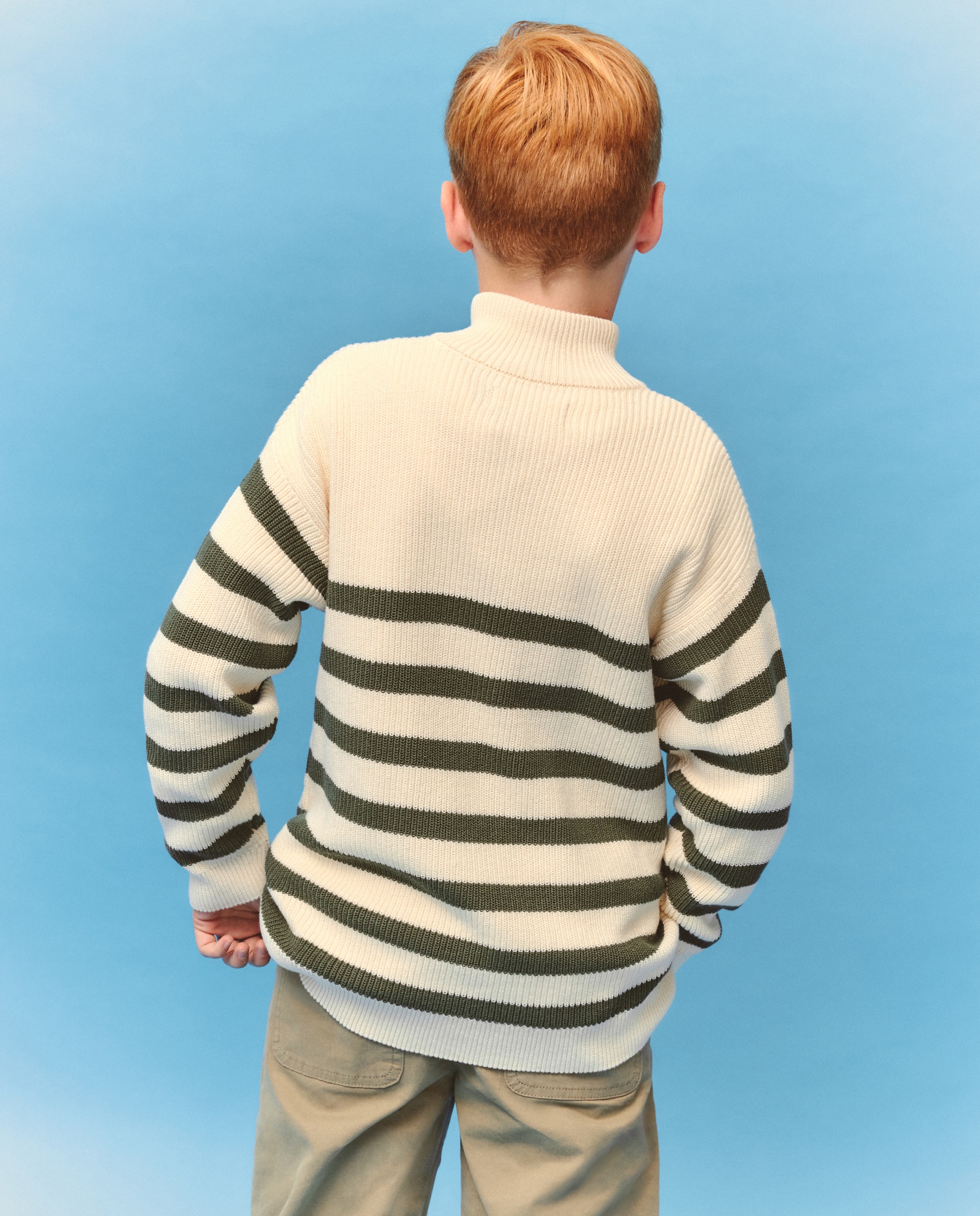 Camisola de Malha com Risca e Fecho de Correr Kids El Corte Inglés Verde-3