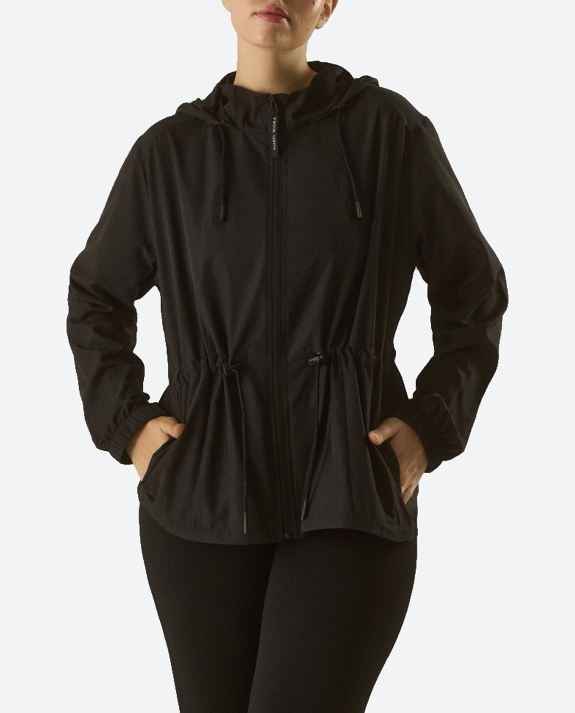Imagen 0 de Chaqueta de mujer deportiva estilo cortavientos con capucha y bolsillos