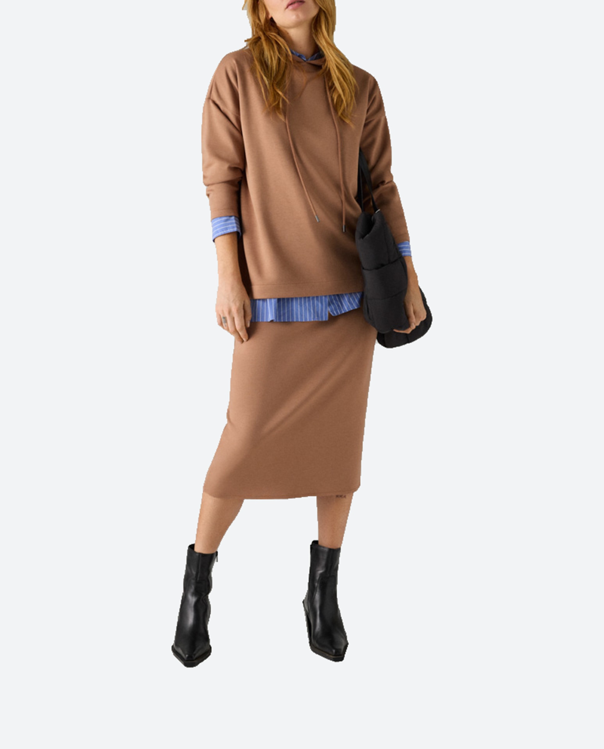 Imagen 0 de Jersey de mujer liso con capucha