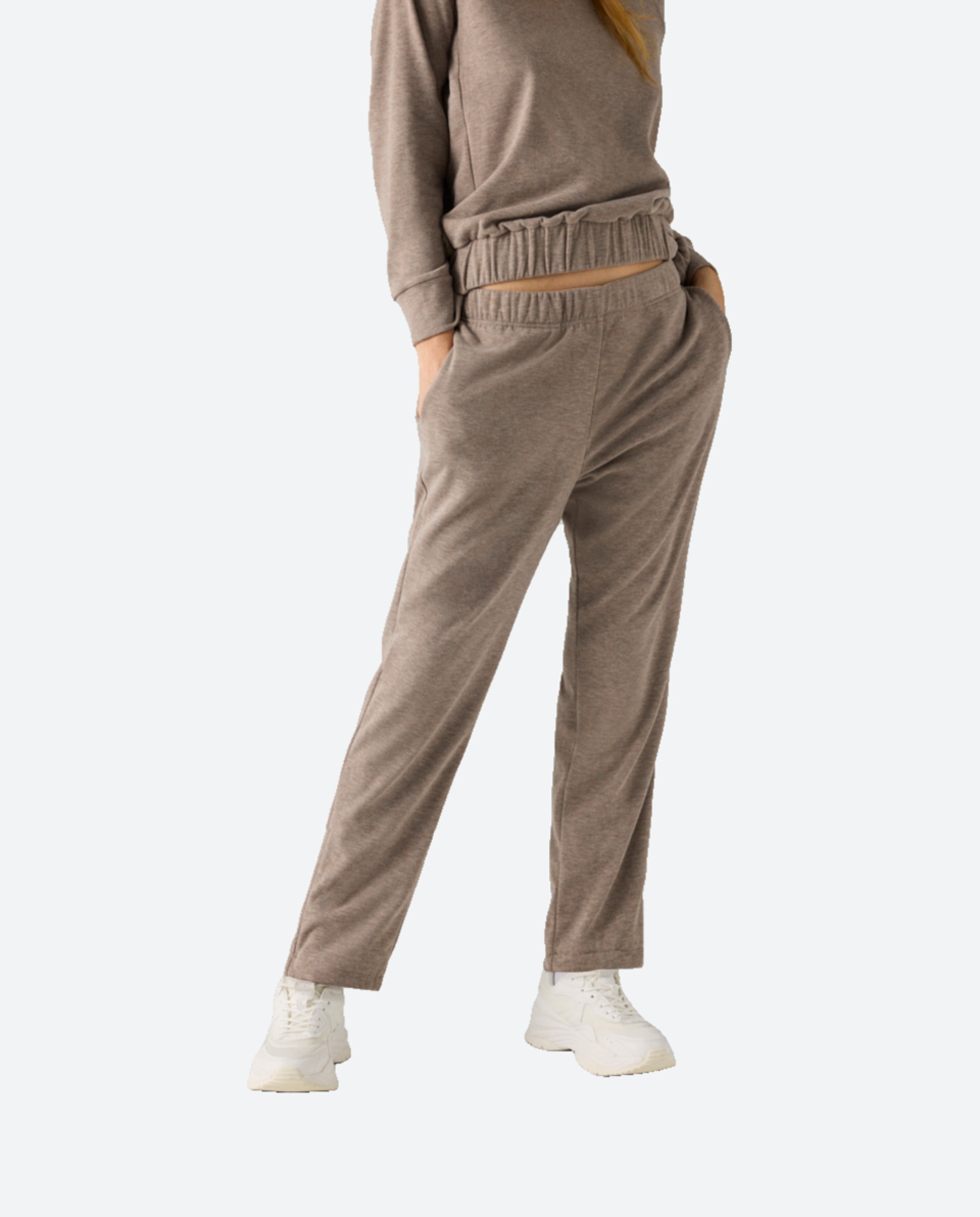 Imagen 0 de Pantalón de mujer térmico con interior afelpado y bolsillos laterales