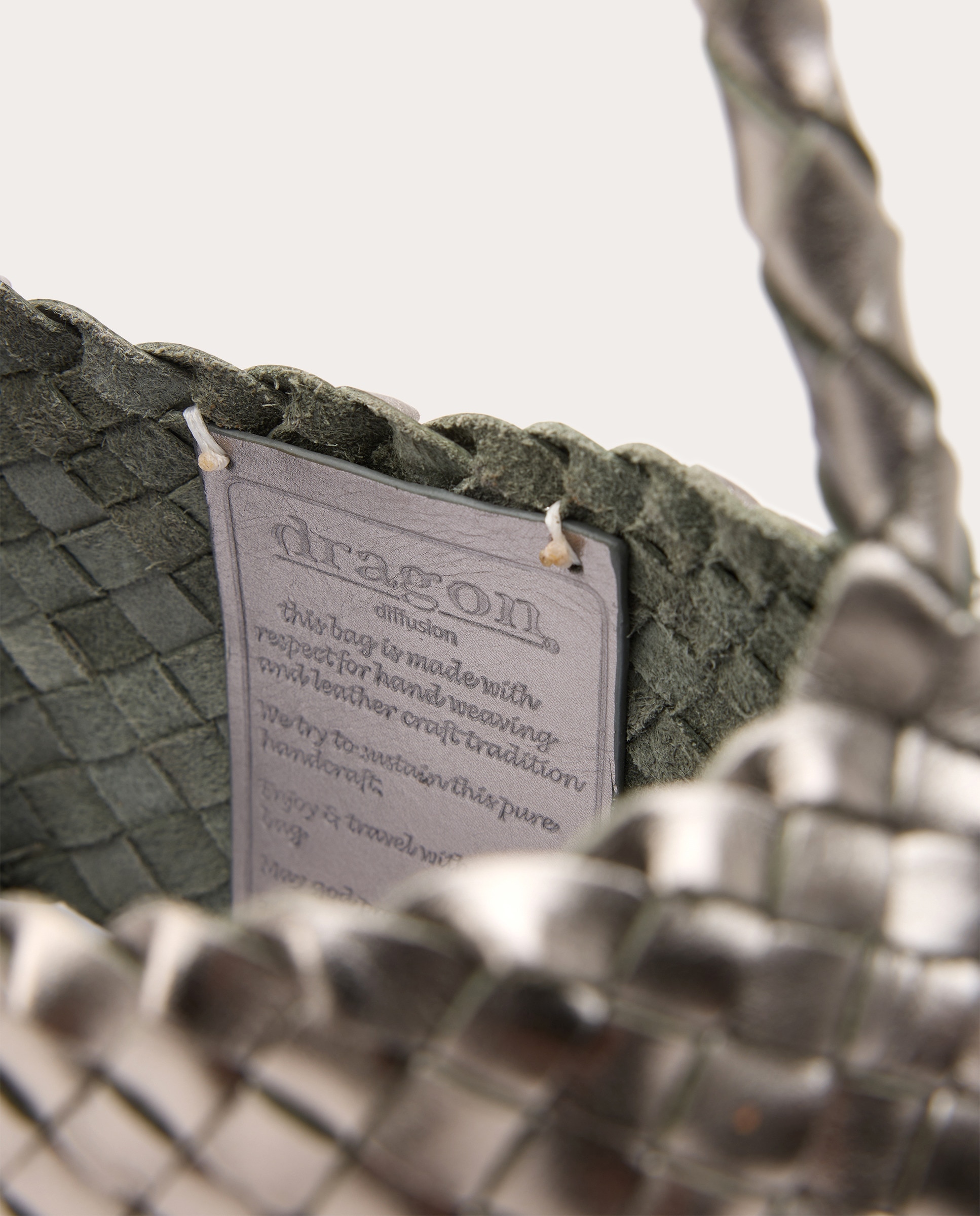 Bolso de hombro Rosanna de piel Plata-4