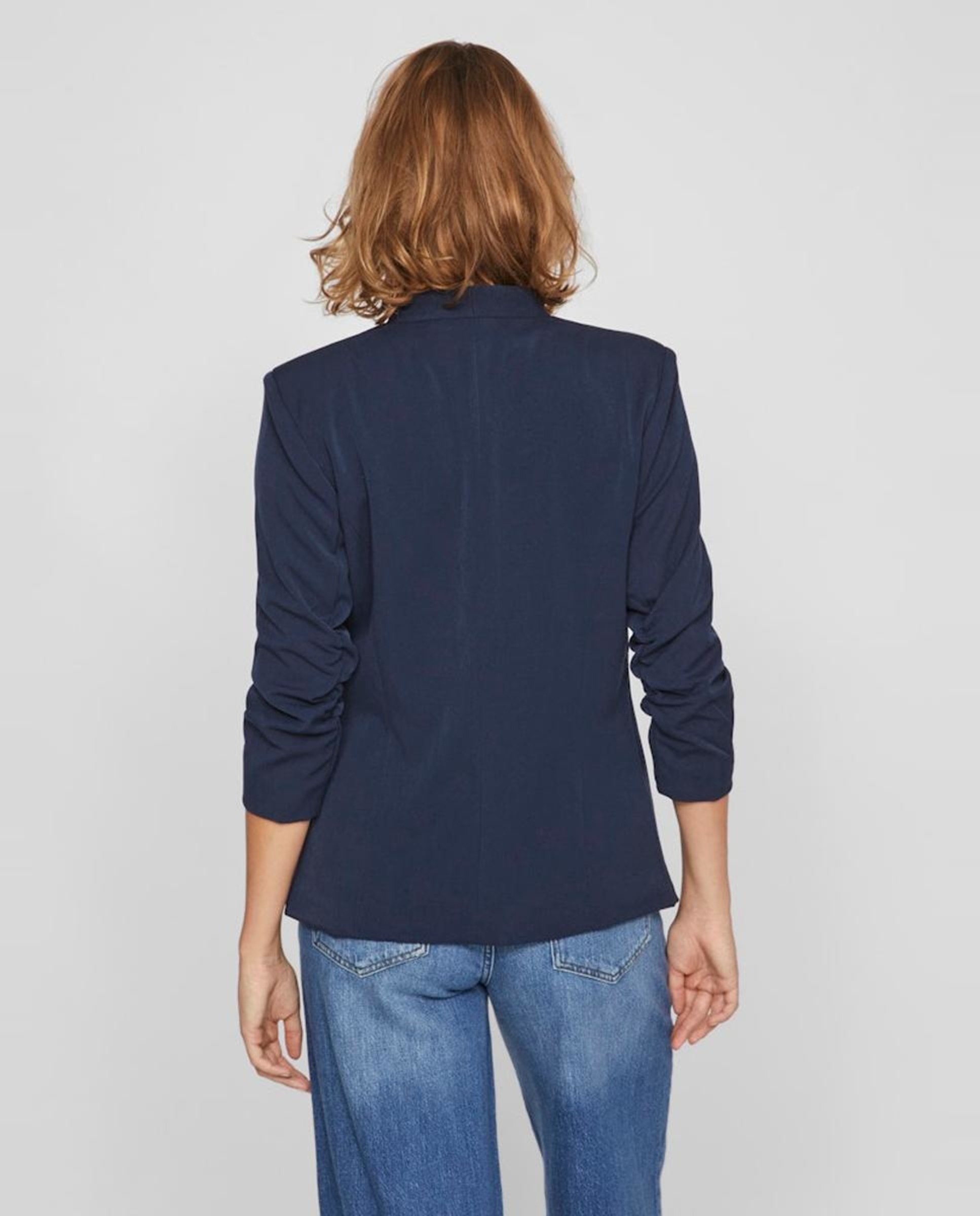 Americana blazer de mujer mangas ¾ - Vila - Azul marino Azul marino-5