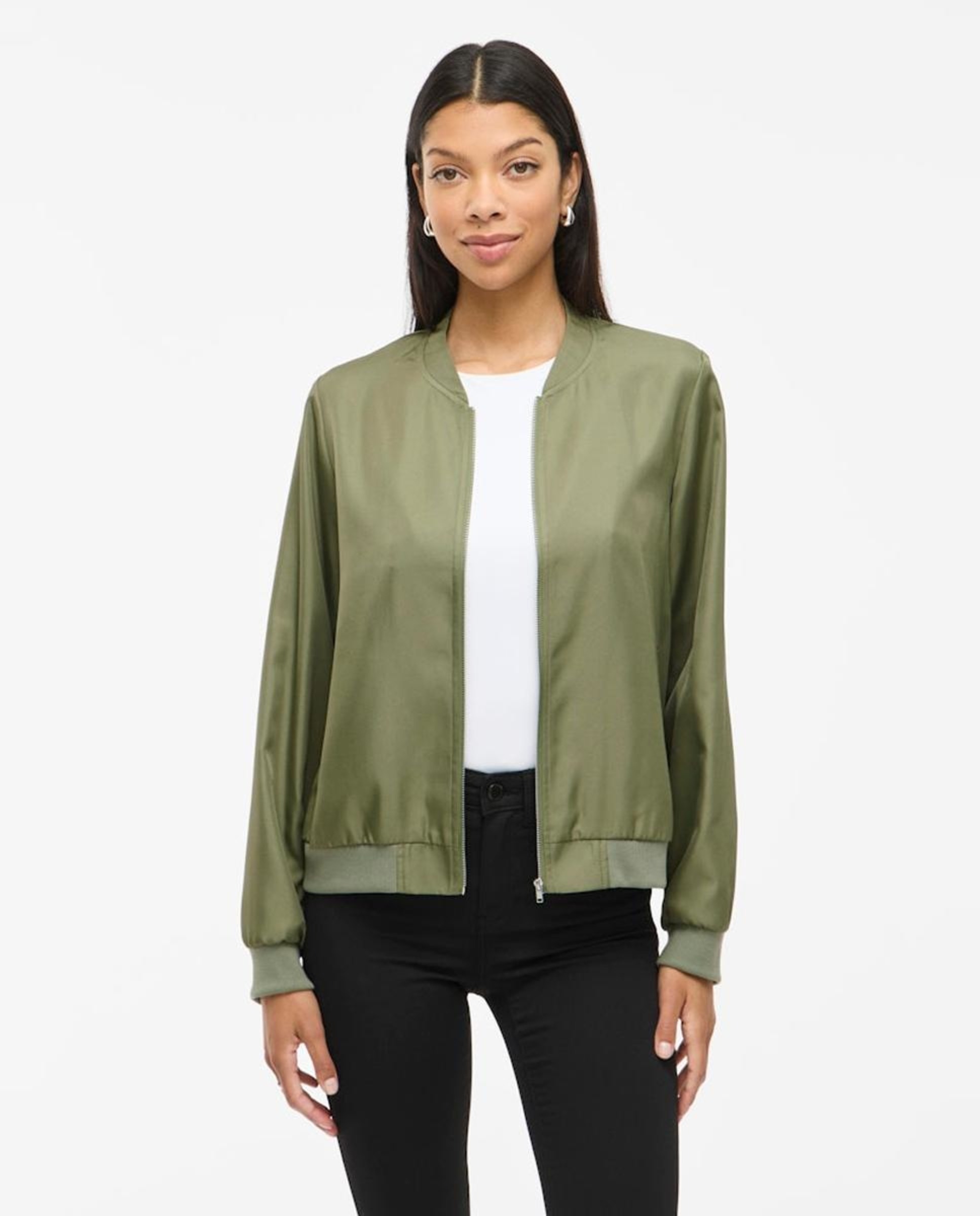 Imagem 0 de Casaco Tipo Blusão Bomber com Fecho de Correr