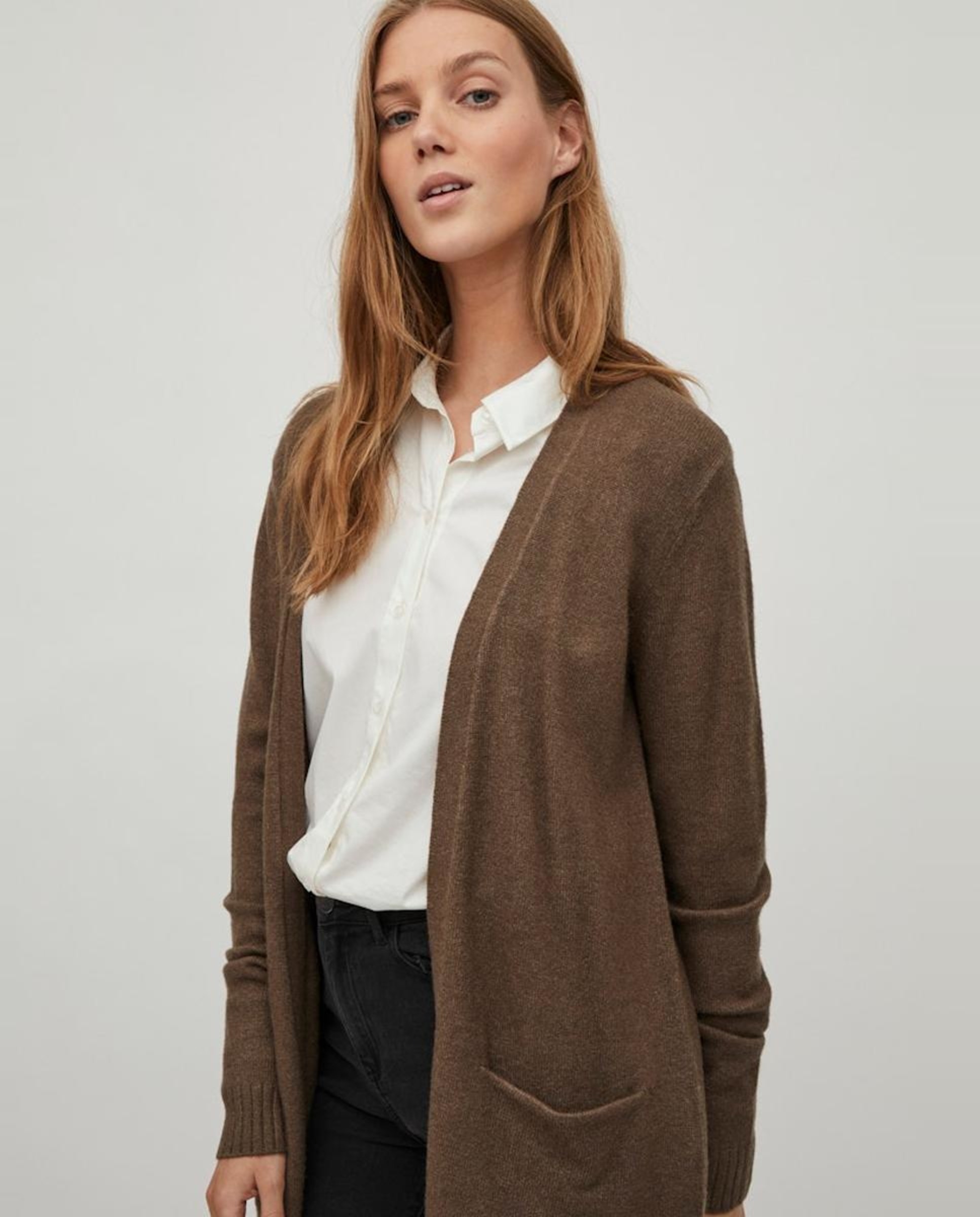 Imagen 3 de Chaqueta de punto mujer - Vila - Gris claro Marrón