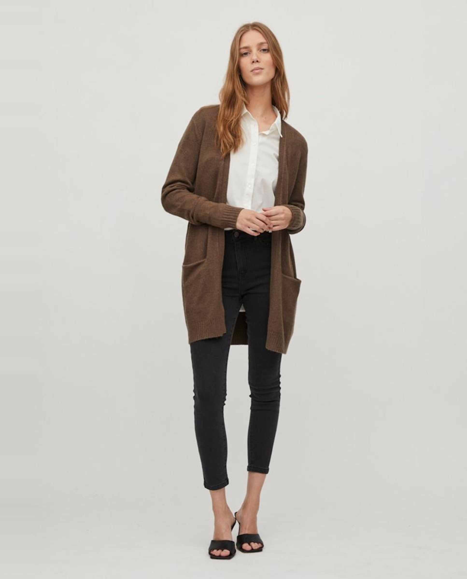 Imagen 2 de Chaqueta de punto mujer - Vila - Gris claro Marrón