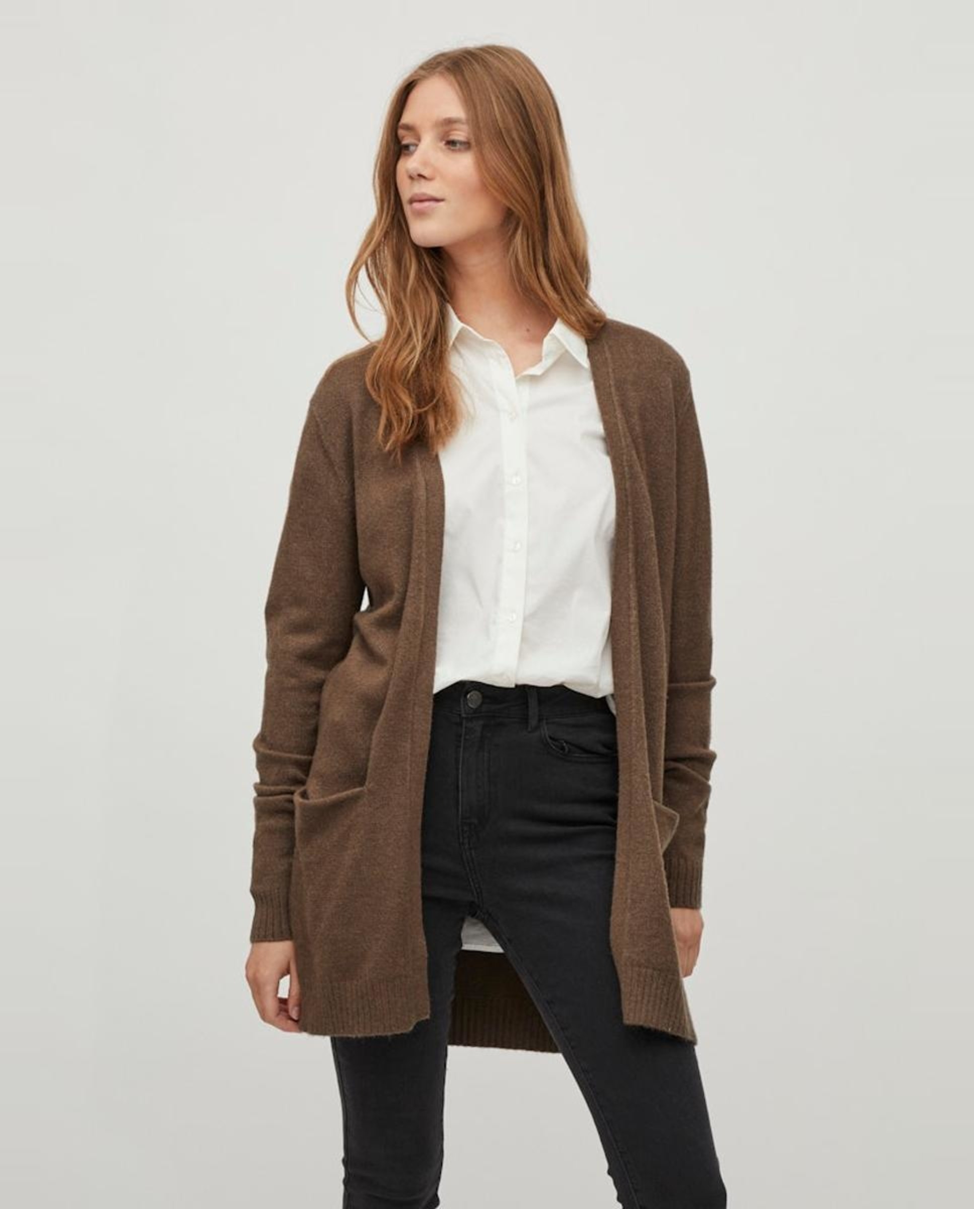 Imagen 1 de Chaqueta de punto mujer - Vila - Gris claro Marrón