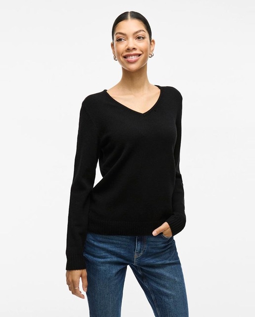 Imagen 0 de Jersey de mujer punto cuello pico