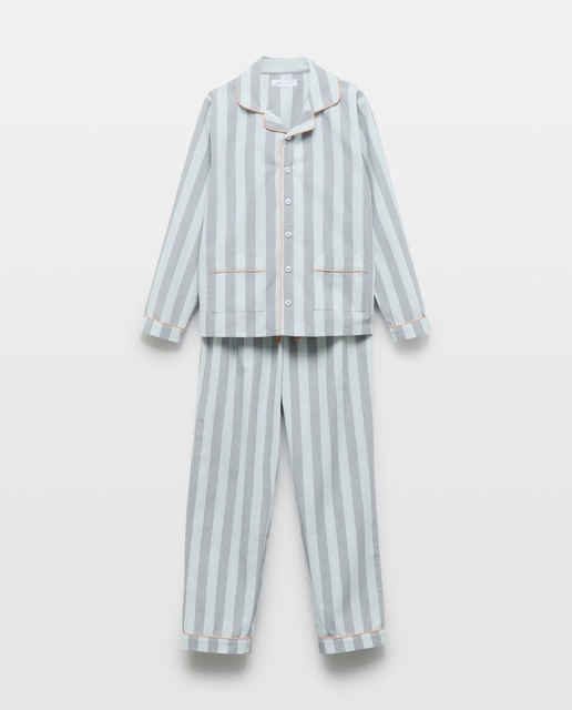 Imagen 0 de Pijama de niño largo de rayas