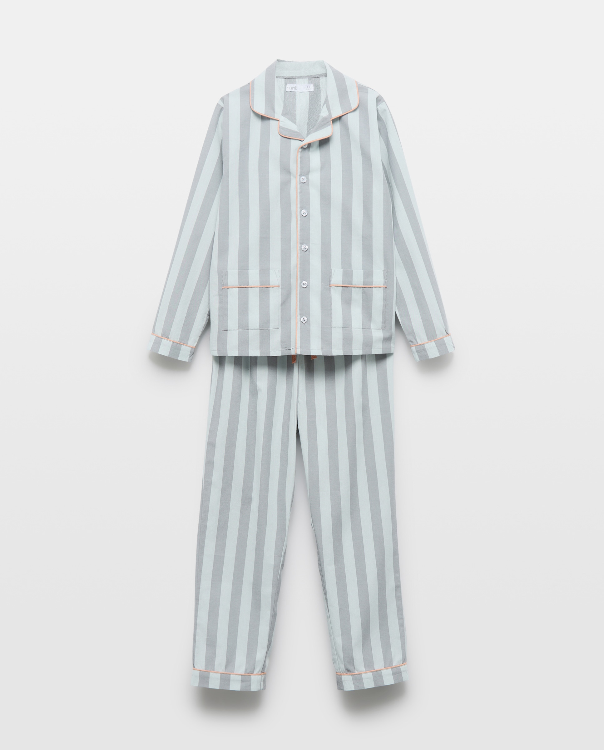 Imagen 0 de Pijama de niño largo de rayas