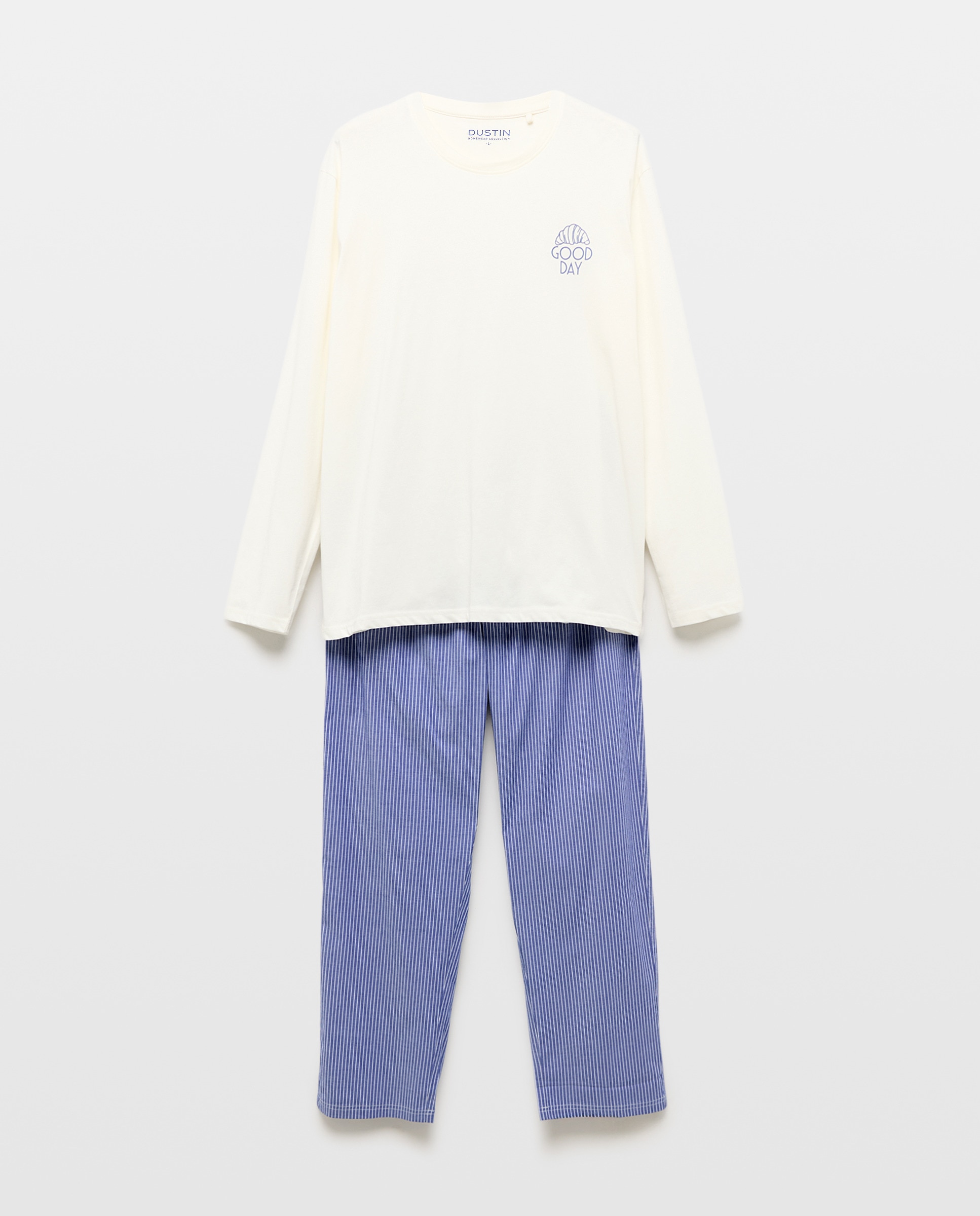 Pijama Misto Comprido Azul-marinho-3