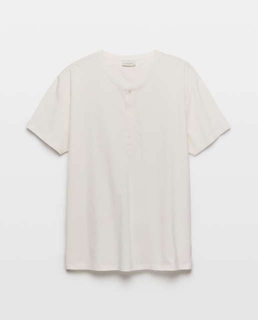 Imagem 0 de T-shirt de Manga Curta com Gola Tipo Padeiro