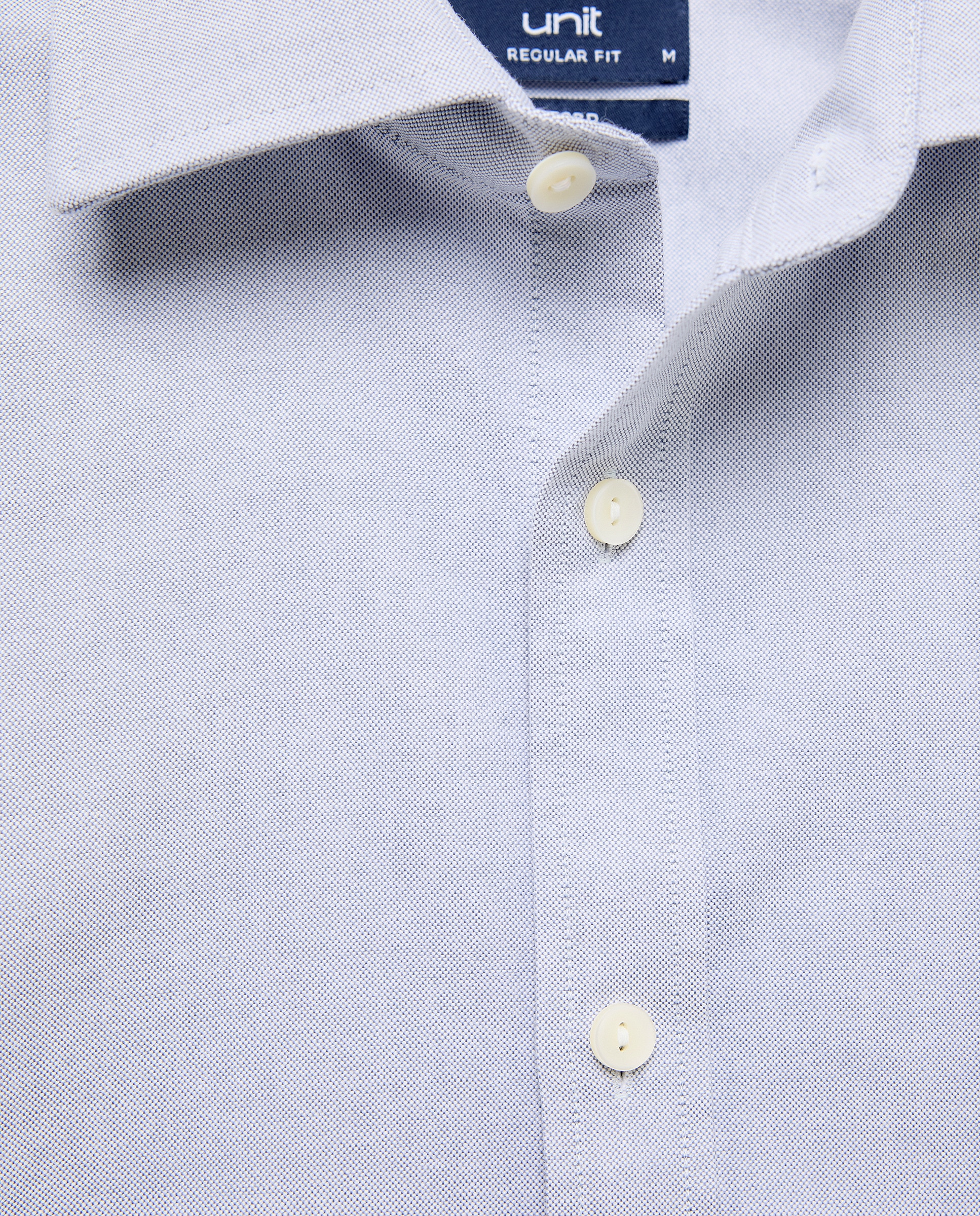 Camisa sport hombre oxford lisa Azul marino-5