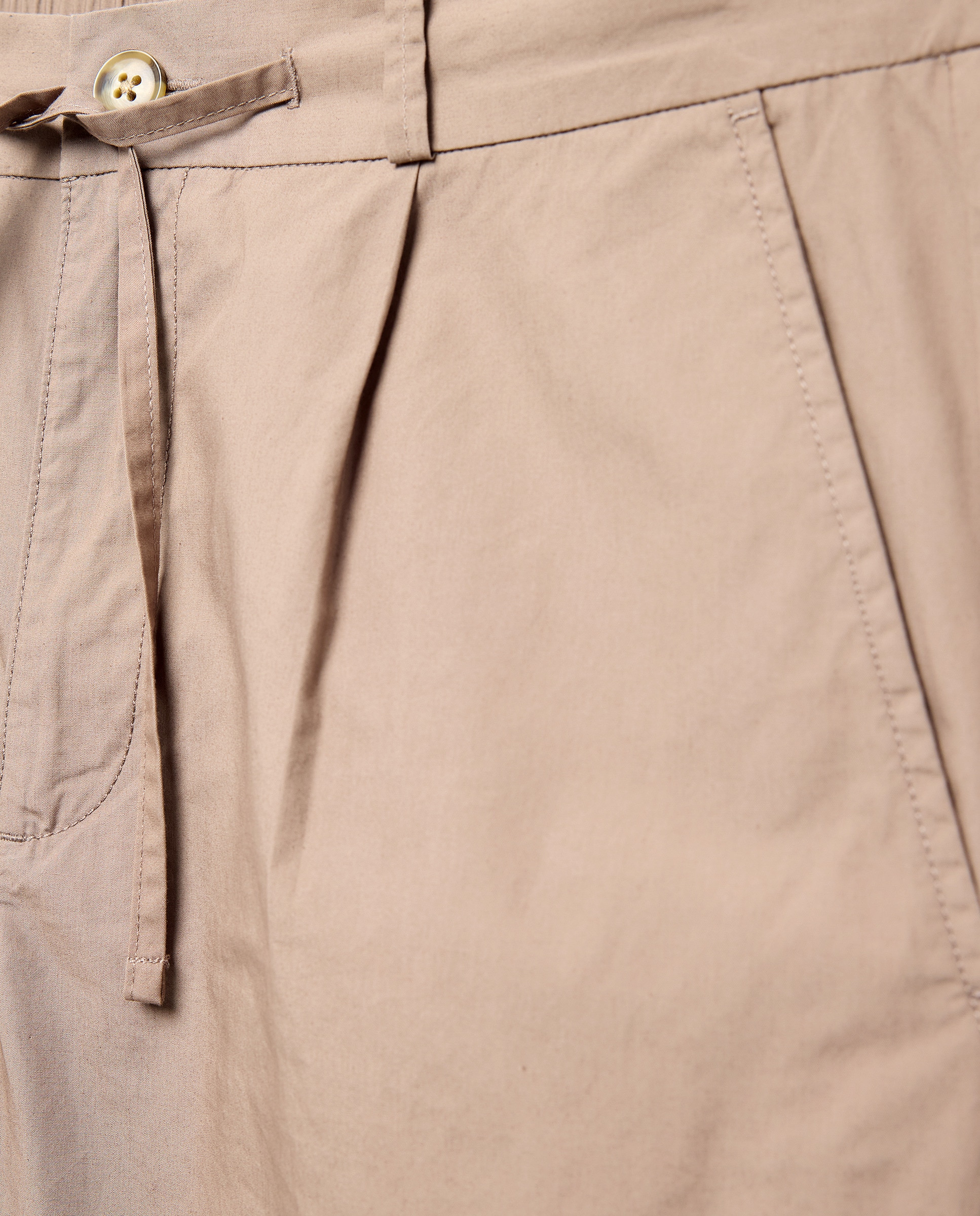 Pantalón hombre chino gomas popelín Marrón-5