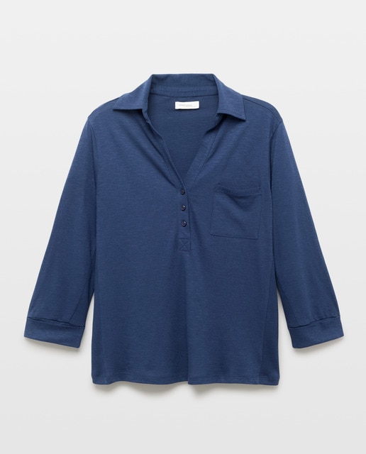 Imagem 0 de Sobrecamisa Lisa com Bolsos